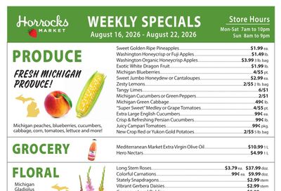 Horrocks Market Weekly Ad August 16 - 22, 2026