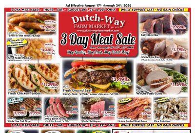 Dutch-Way Farm Market Weekly Ad August 17 - 24, 2026