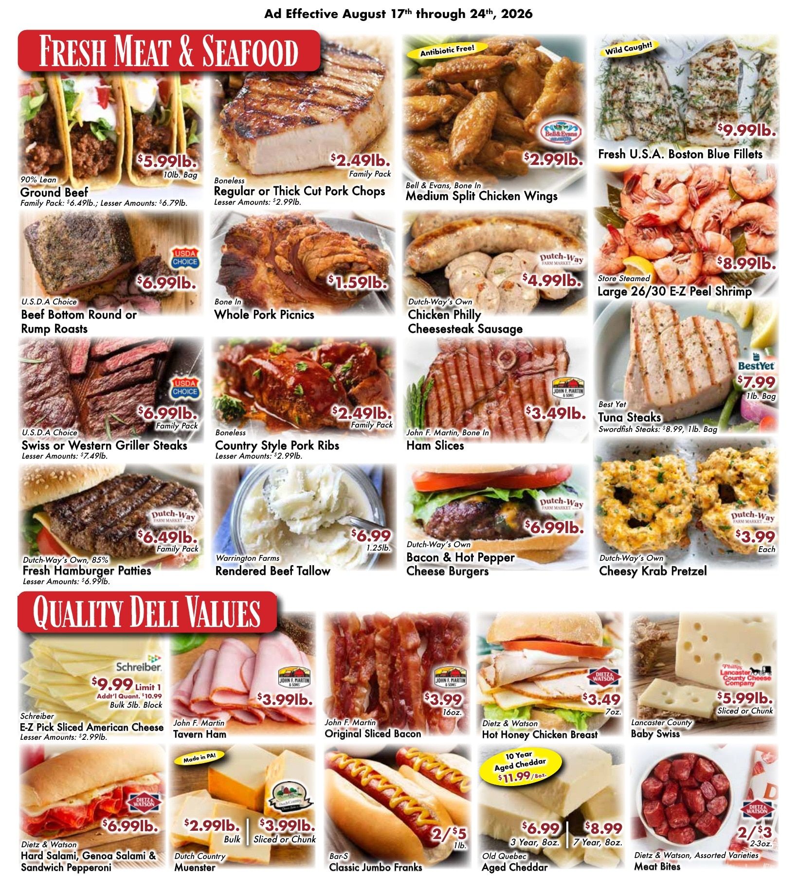 Dutch-Way Farm Market Weekly Ad August 17 - 24, 2026