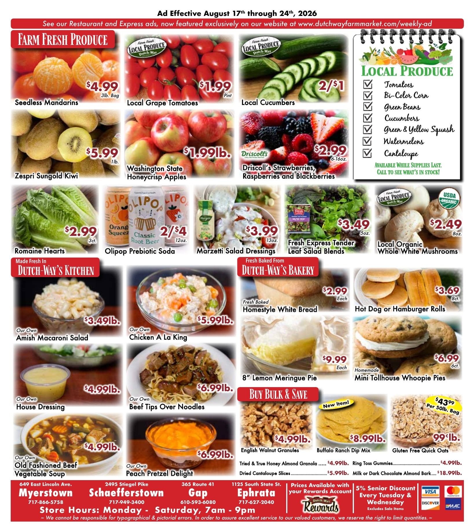 Dutch-Way Farm Market Weekly Ad August 17 - 24, 2026