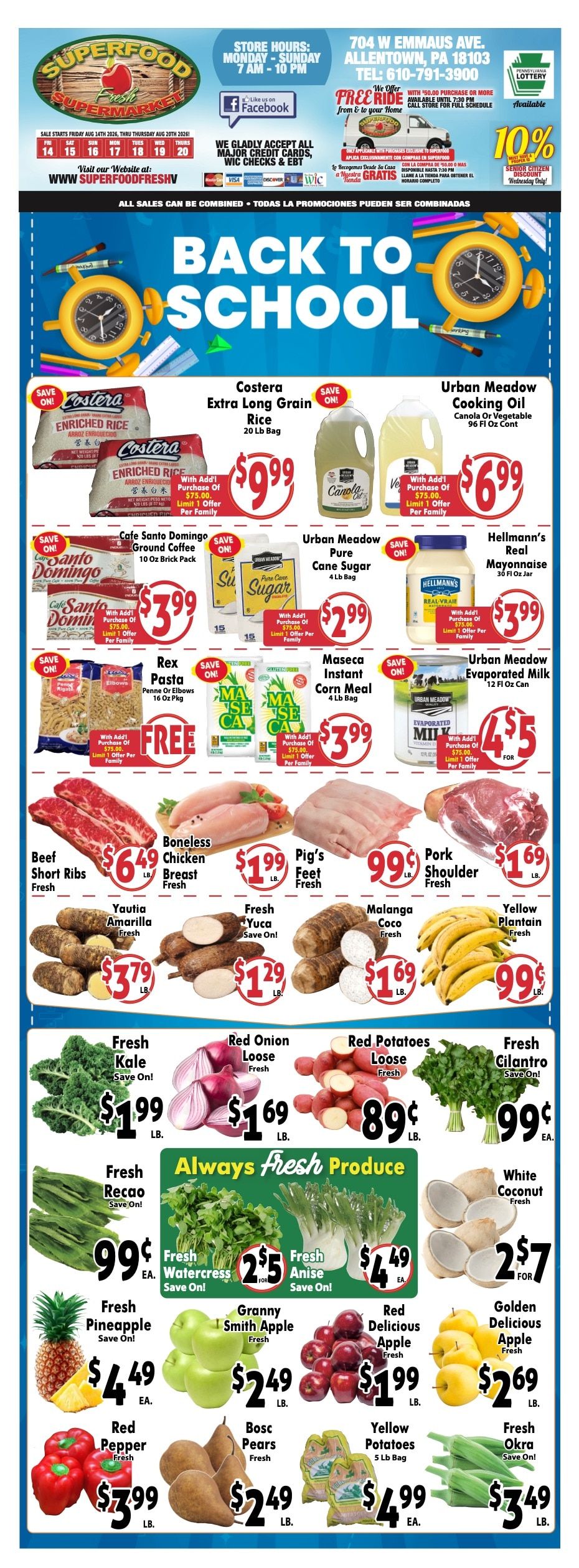 Super Food Fresh (Allentown, PA) Weekly Ad August 14 - 20, 2026