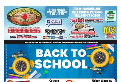 Super Food Fresh (Allentown, PA) Weekly Ad August 14 - 20, 2026