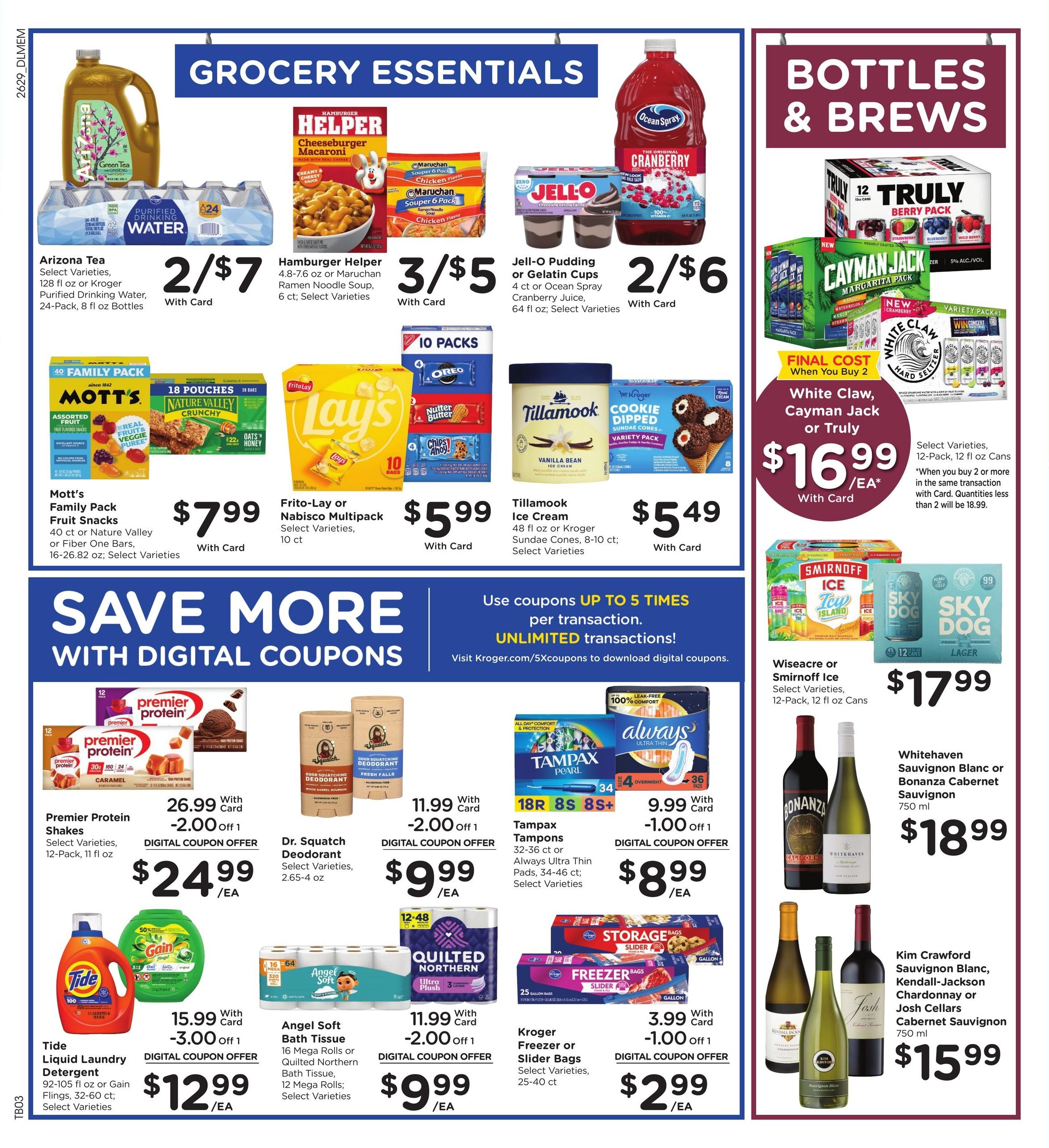 Kroger (Memphis–Red Banks Area, MS–TN) Weekly Ad August 19 - 25, 2026
