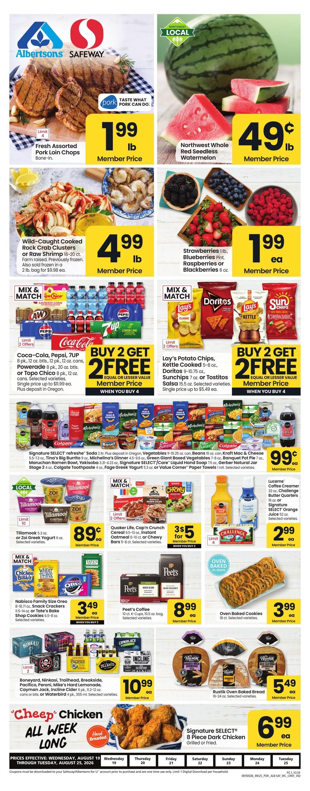 Safeway (Battle Ground–Heisson Area, WA) Weekly Ad August 19 - 25, 2026