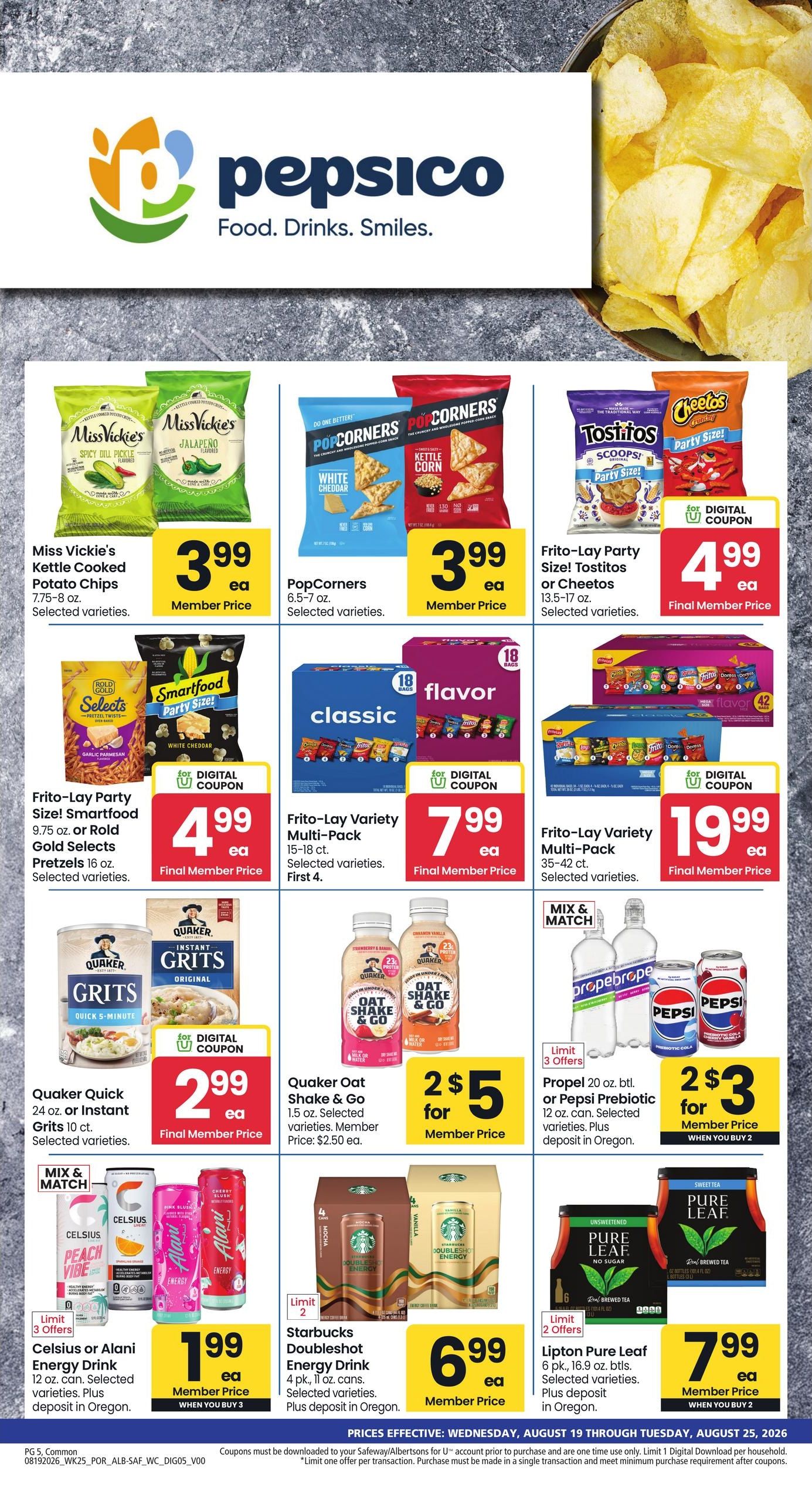 Safeway (Battle Ground–Heisson Area, WA) Weekly Ad August 19 - 25, 2026