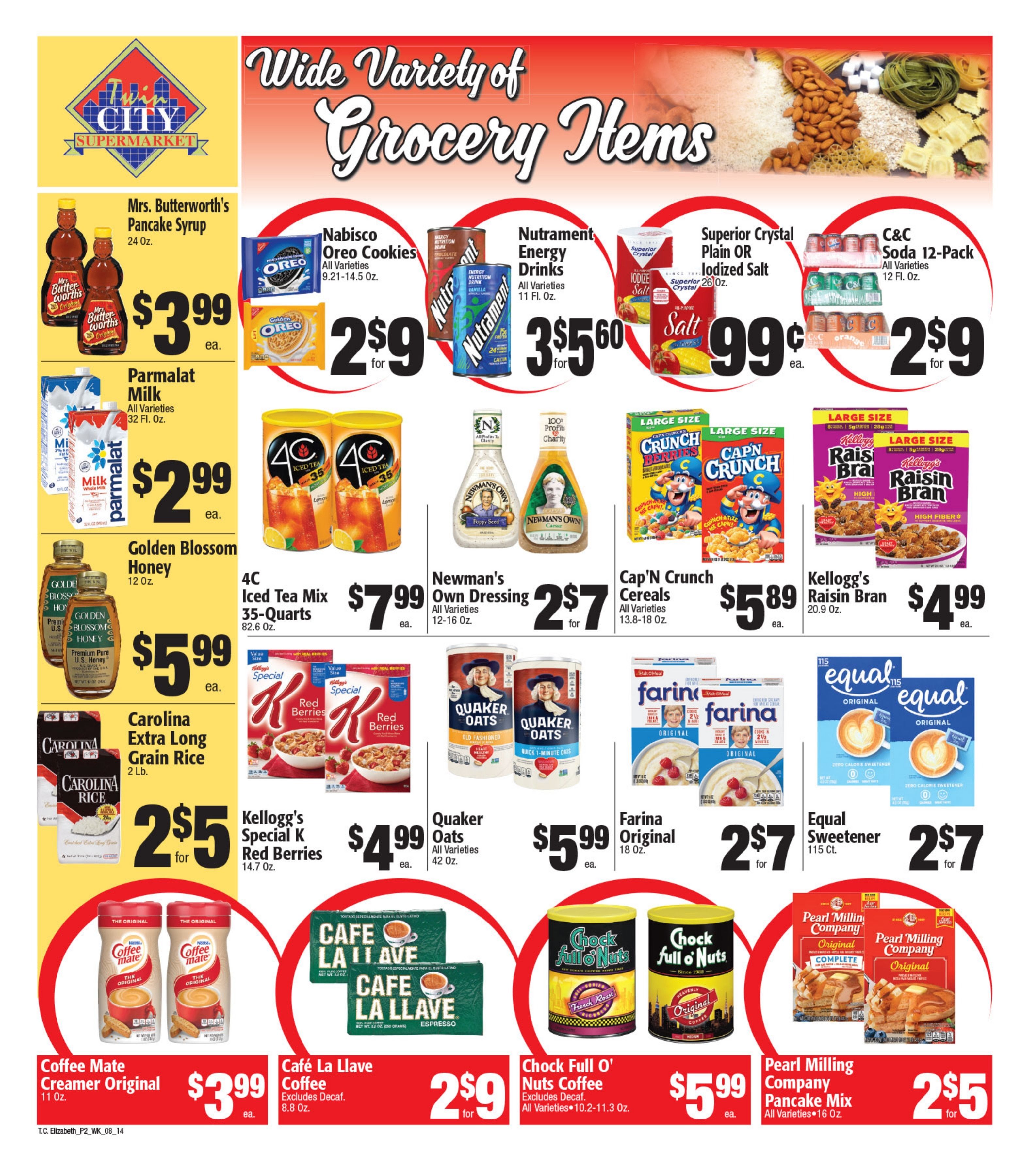 Twin City Supermarket (1016 Sherman Avenue, Elizabeth, NJ) Weekly Ad August 14 - 20, 2026