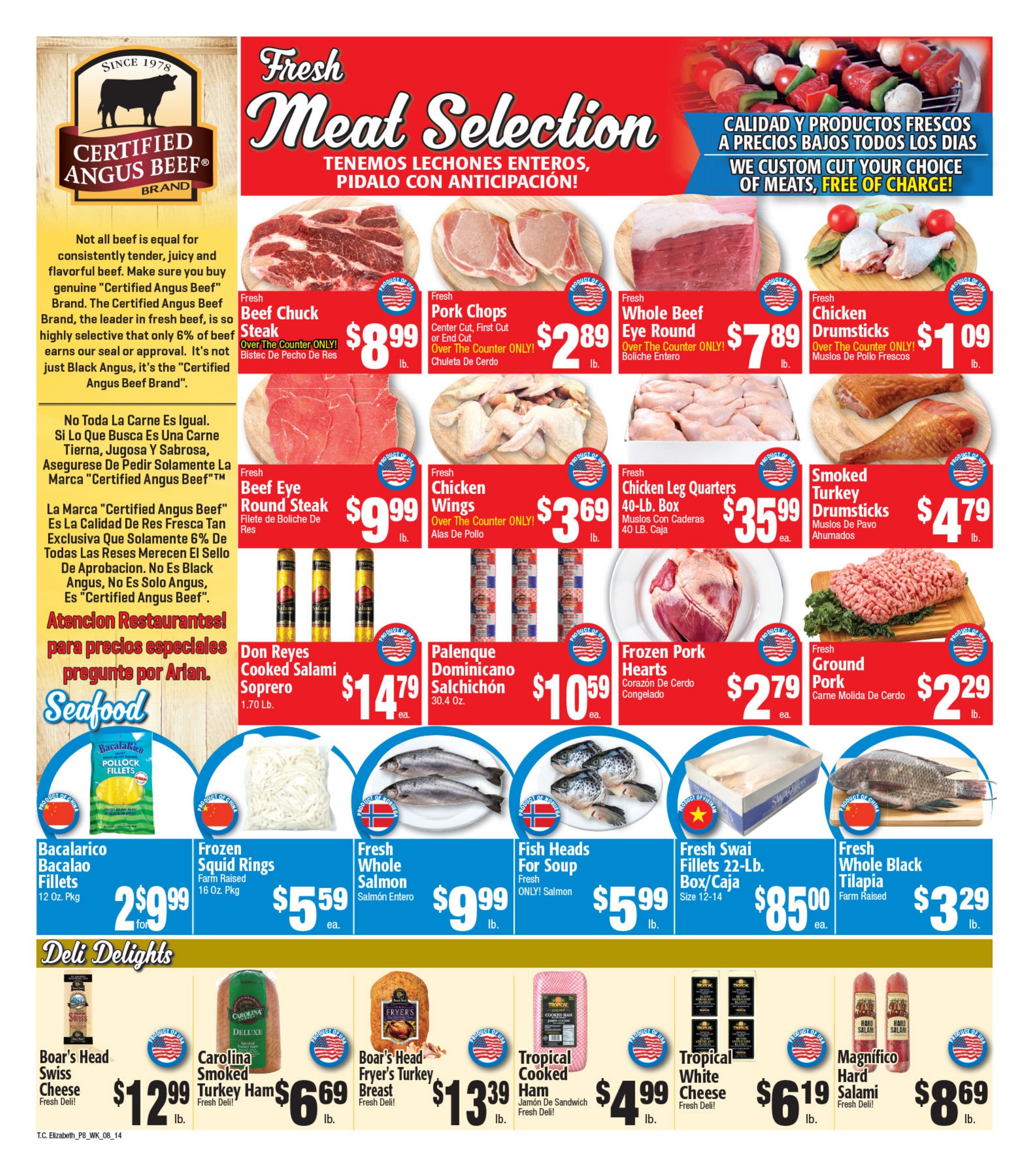 Twin City Supermarket (1016 Sherman Avenue, Elizabeth, NJ) Weekly Ad August 14 - 20, 2026