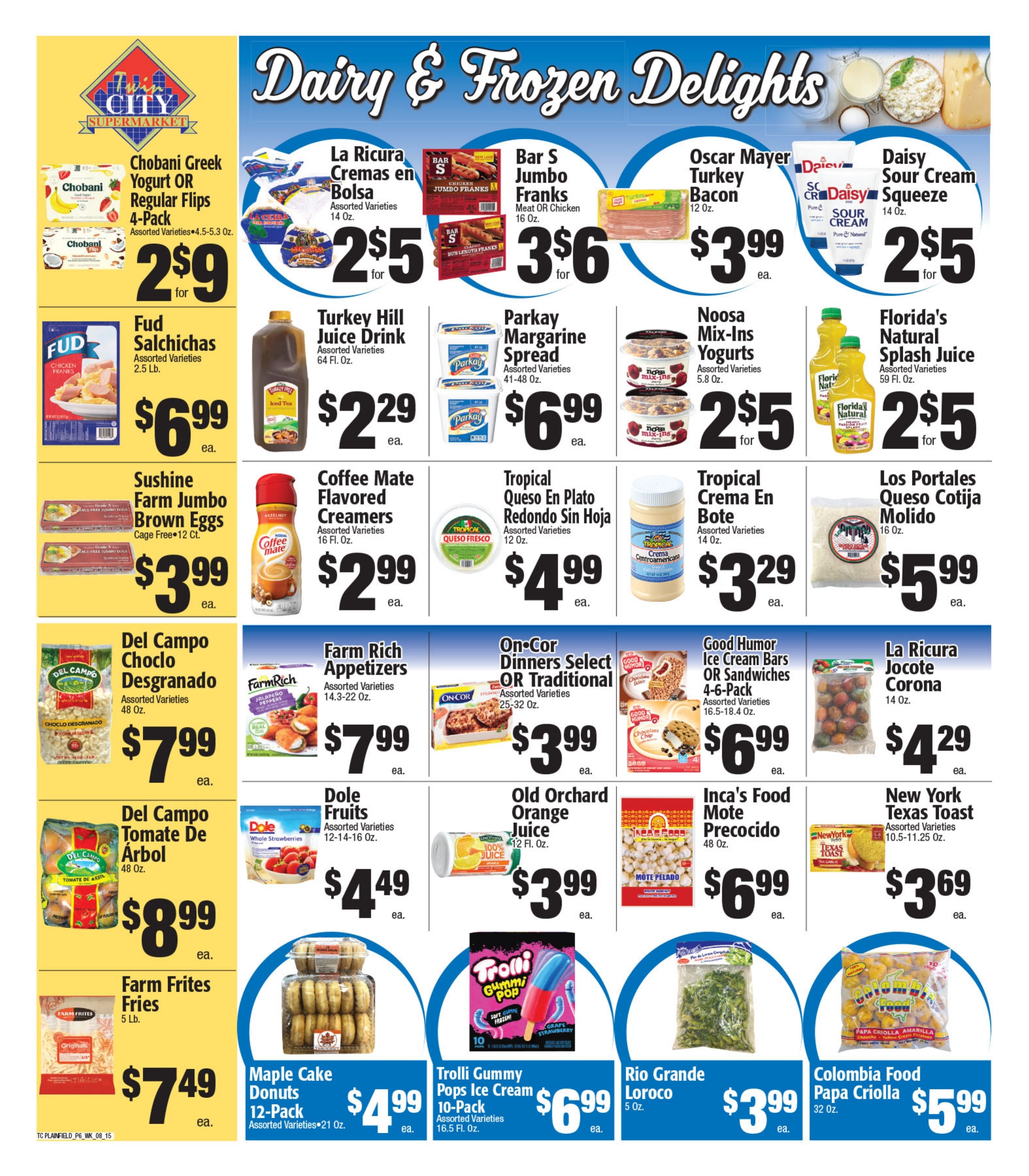Twin City Supermarket (600 Park Avenue, Plainfield, NJ) Weekly Ad August 15 - 21, 2026