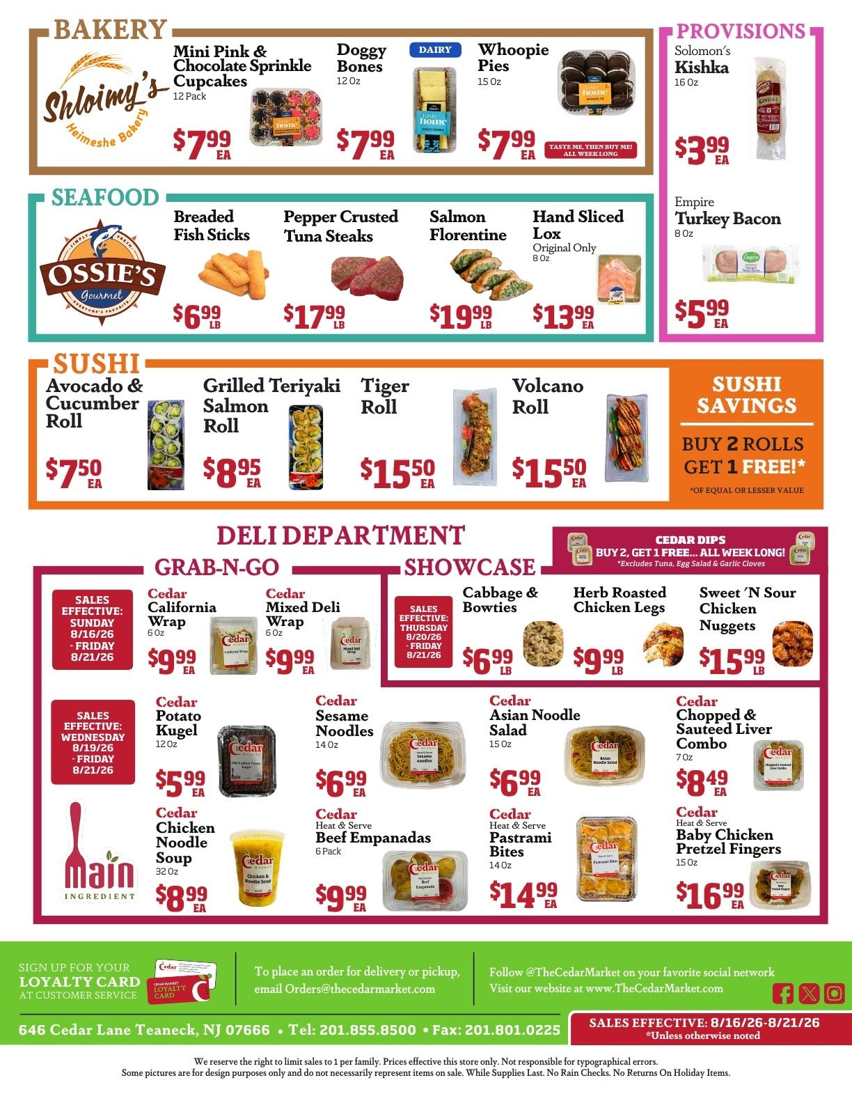Cedar Market Weekly Ad August 16 - 21, 2026