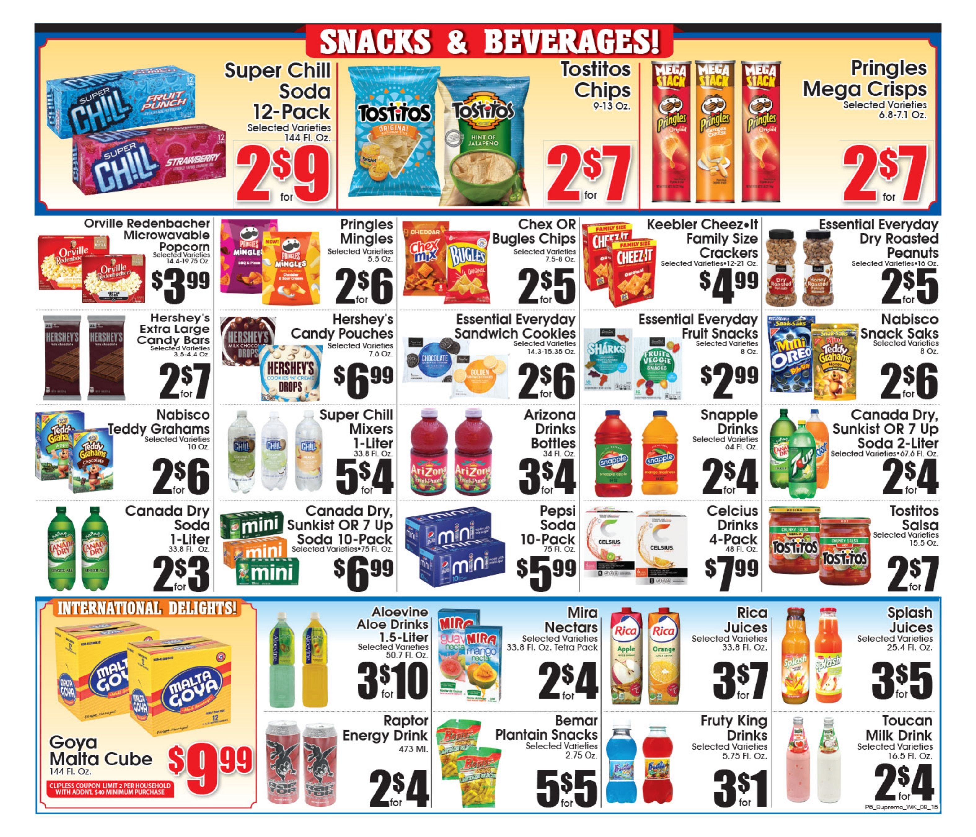 Supremo Food Markets (Elizabeth, NJ) Weekly Ad August 15 - 21, 2026