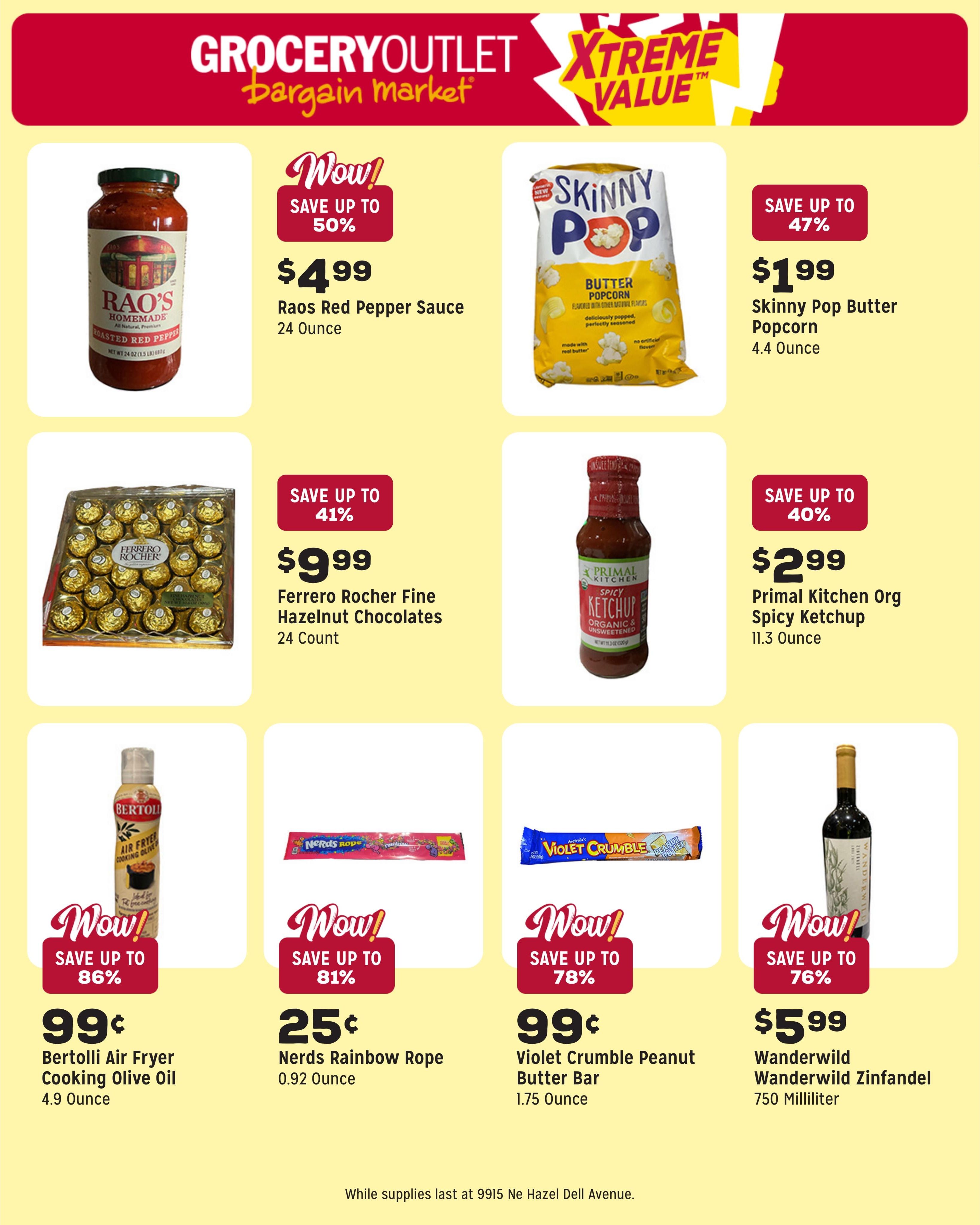 Grocery Outlet (Ridgefield Area, WA) Weekly Ad August 12 - 18, 2026