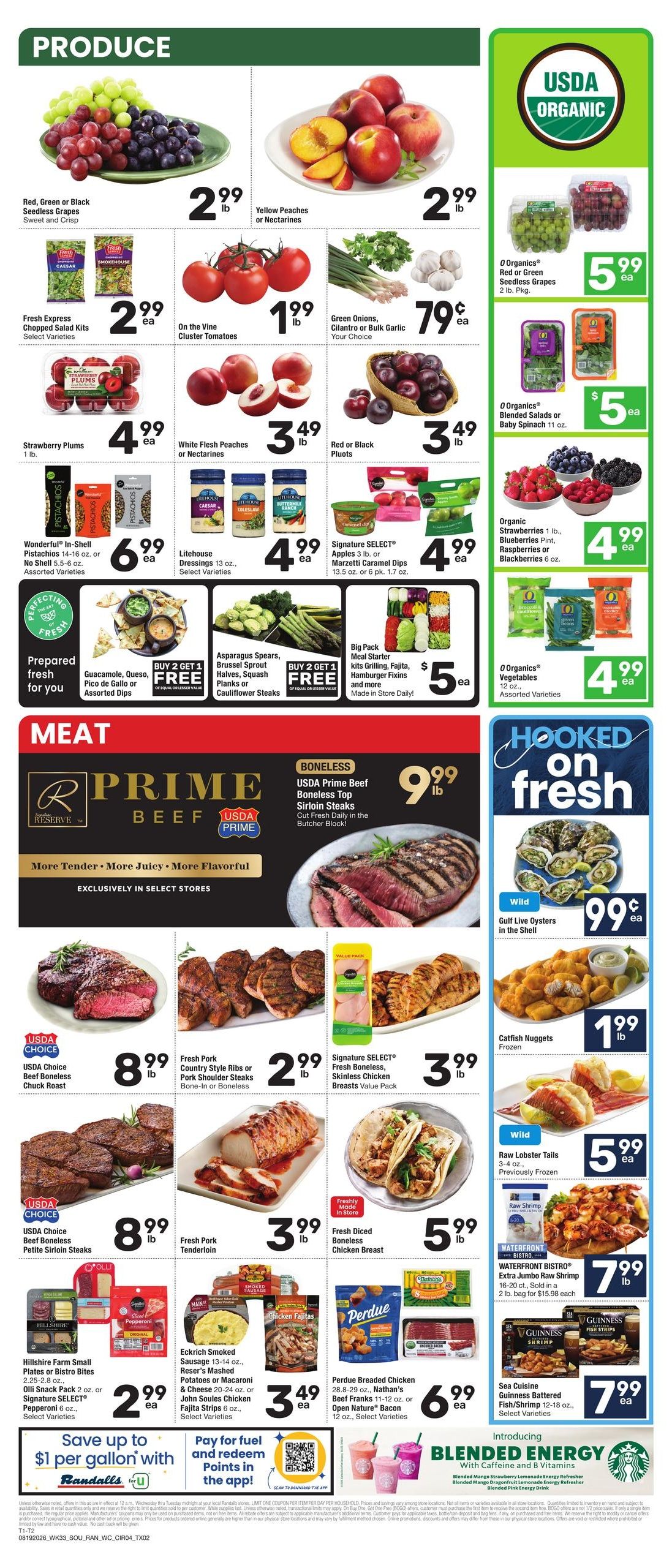 Randalls (Houston–Pasadena Area, TX) Weekly Ad August 19 - 25, 2026