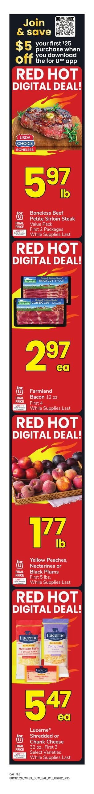 Safeway (Flagstaff Area, AZ) Weekly Ad August 19 - 25, 2026