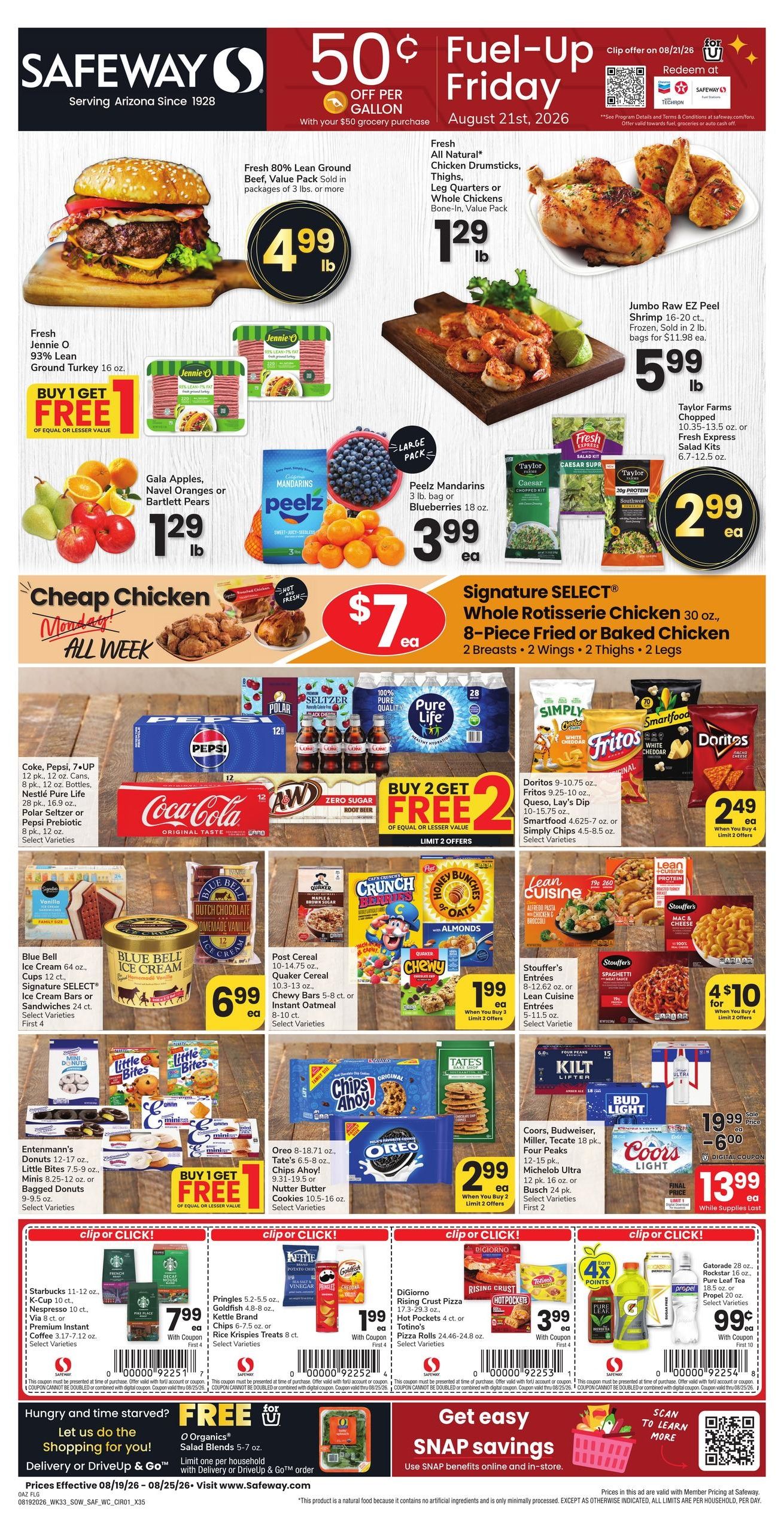Safeway (Flagstaff Area, AZ) Weekly Ad August 19 - 25, 2026