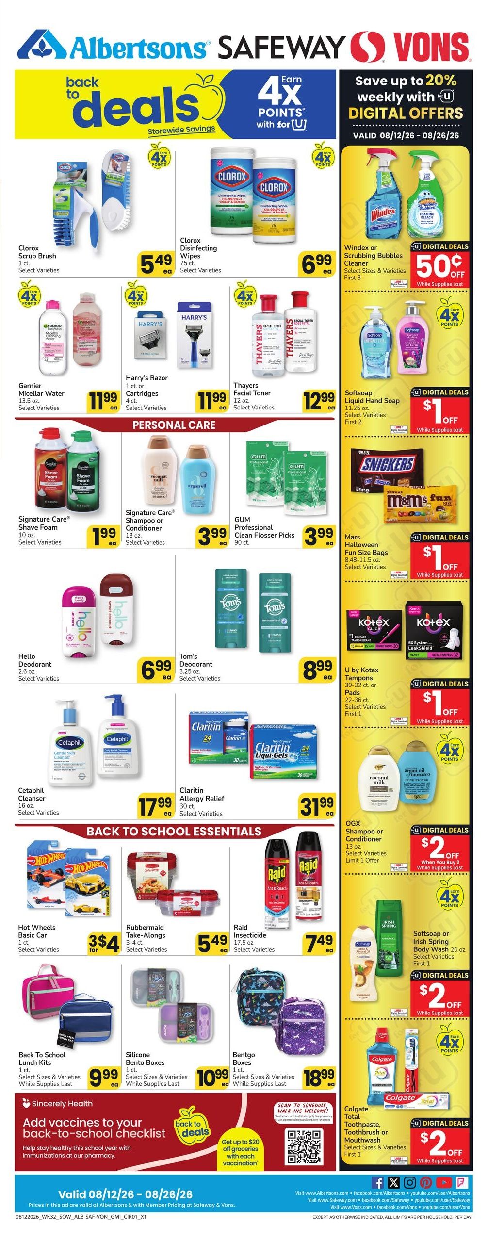 Safeway (Flagstaff Area, AZ) Weekly Ad August 19 - 25, 2026
