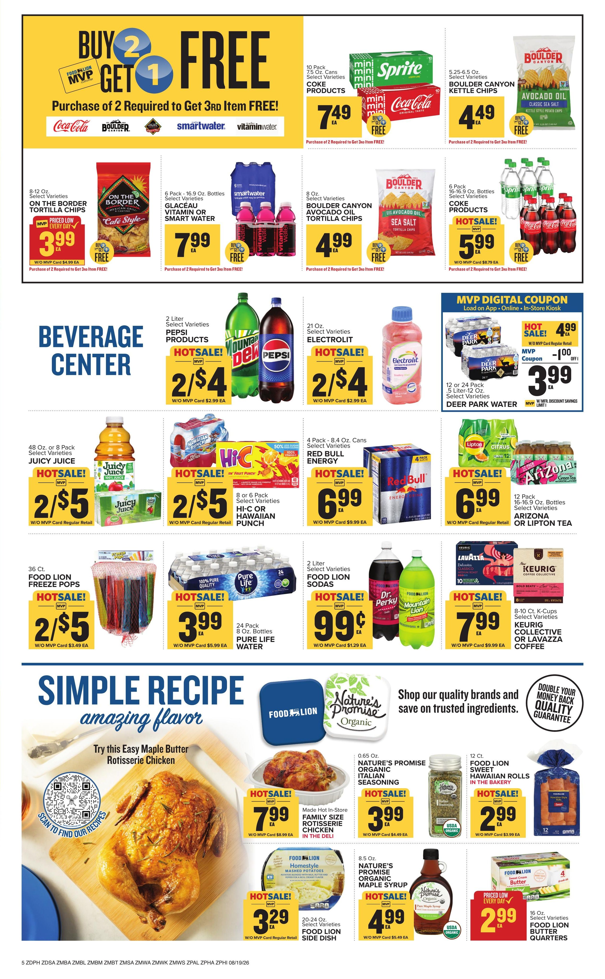 Food Lion (Philadelphia–Merion Station Area, NJ–PA) Weekly Ad August 19 - 25, 2026
