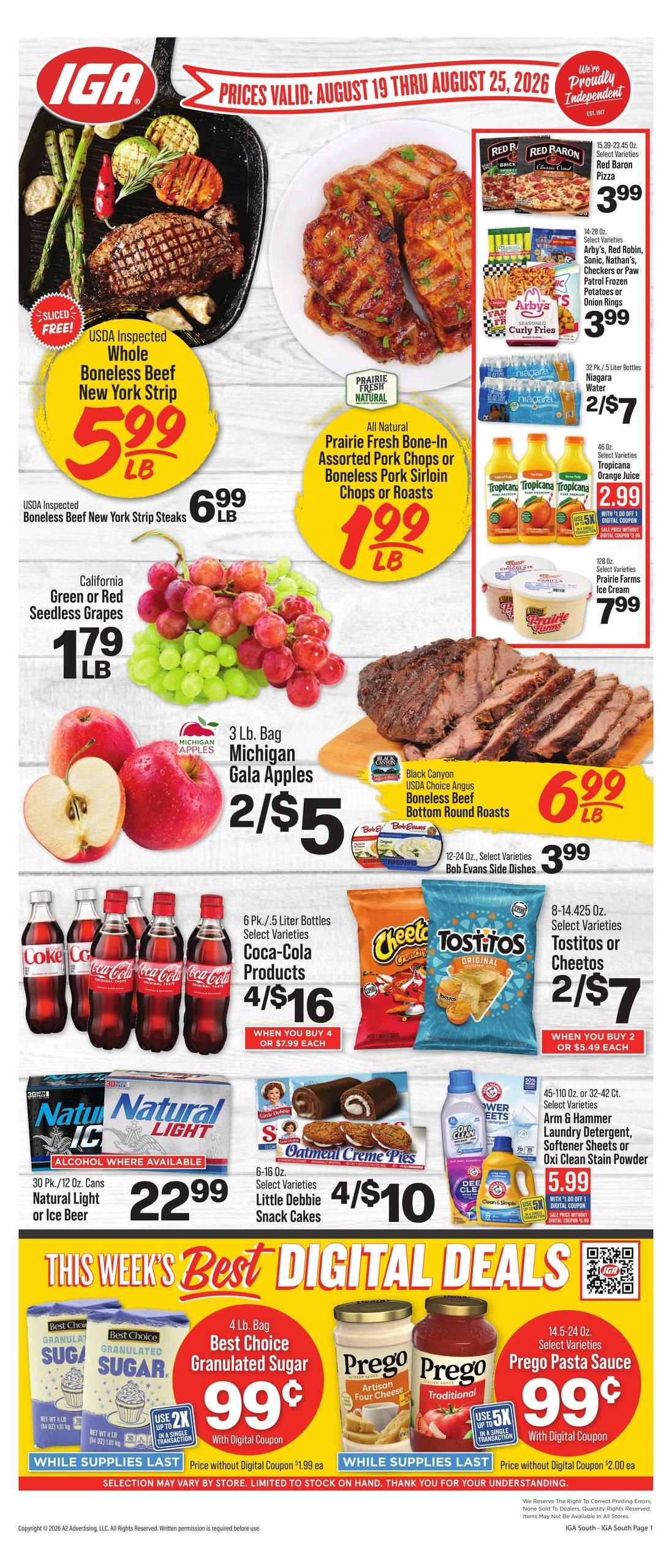 IGA (Pineville–Arjay Area, KY) Weekly Ad August 19 - 25, 2026