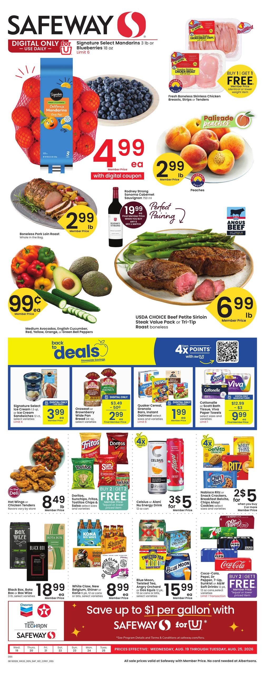 Safeway (Rapid City–Keystone Area, SD) Weekly Ad August 19 - 25, 2026