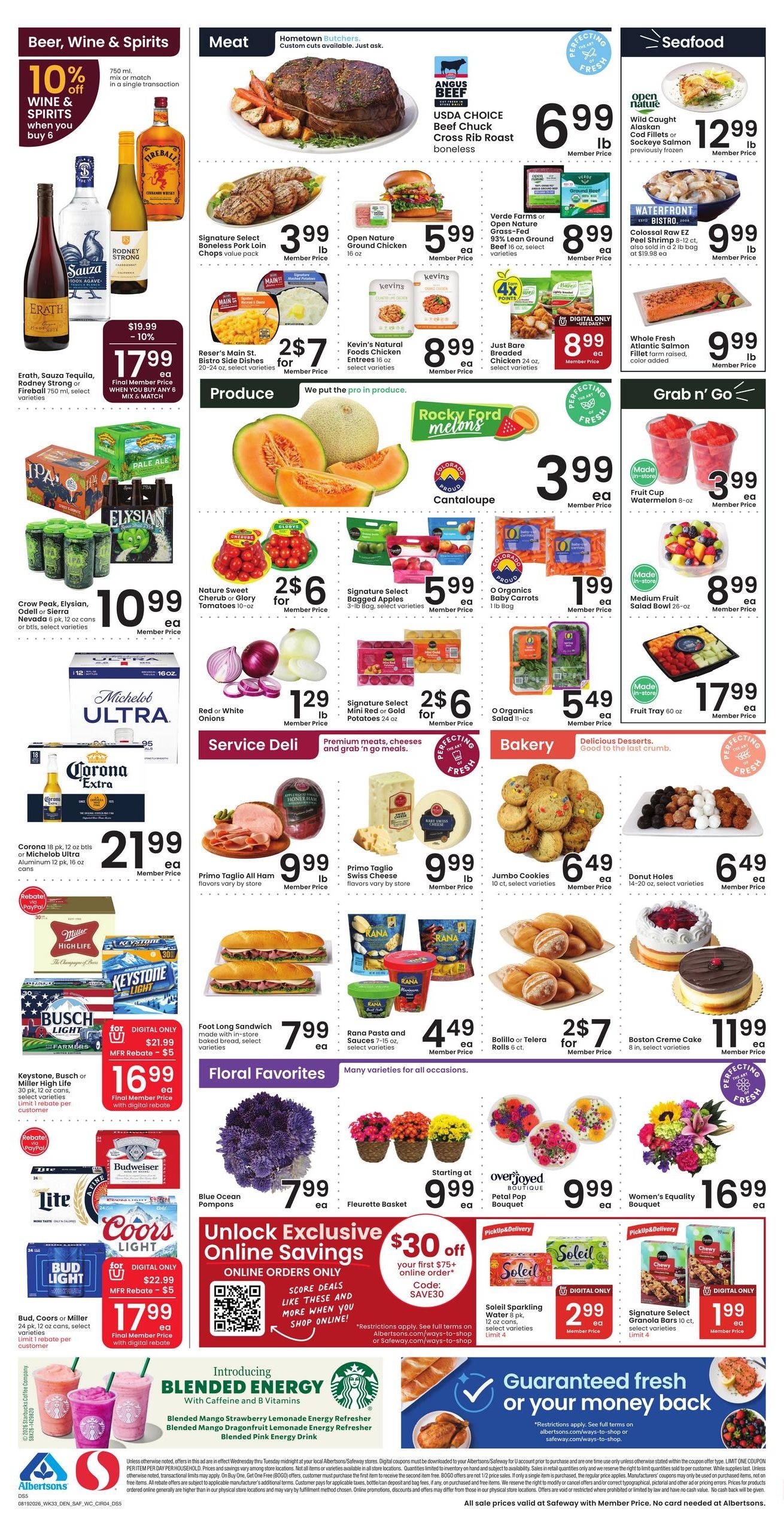 Safeway (Rapid City–Keystone Area, SD) Weekly Ad August 19 - 25, 2026