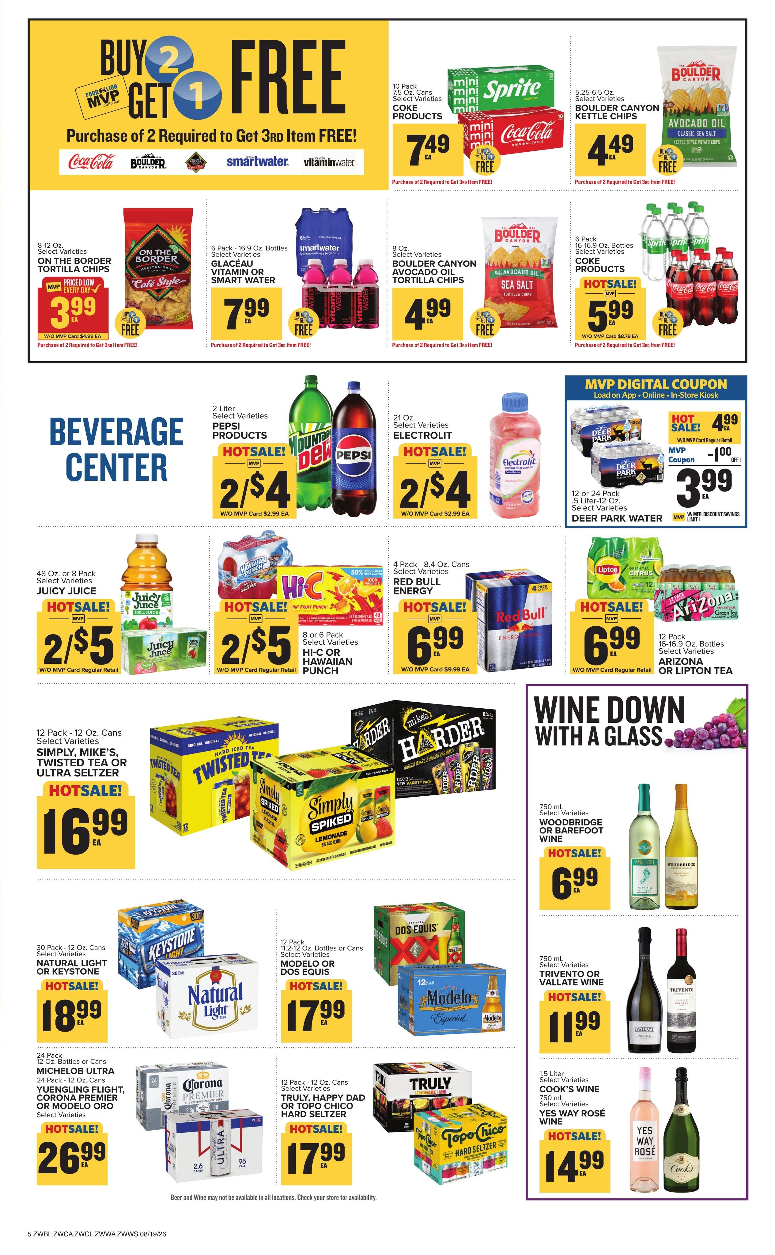 Food Lion (Martinsburg–Hagerstown Area, MD–WV) Weekly Ad August 19 - 25, 2026