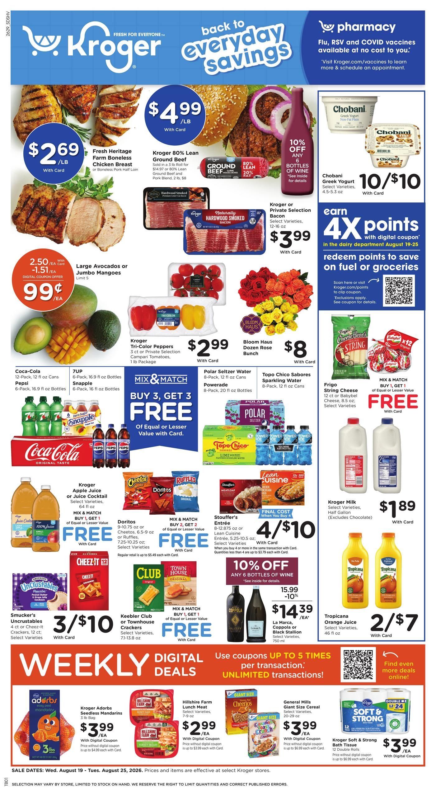Kroger (LA) Weekly Ad August 19 - 25, 2026