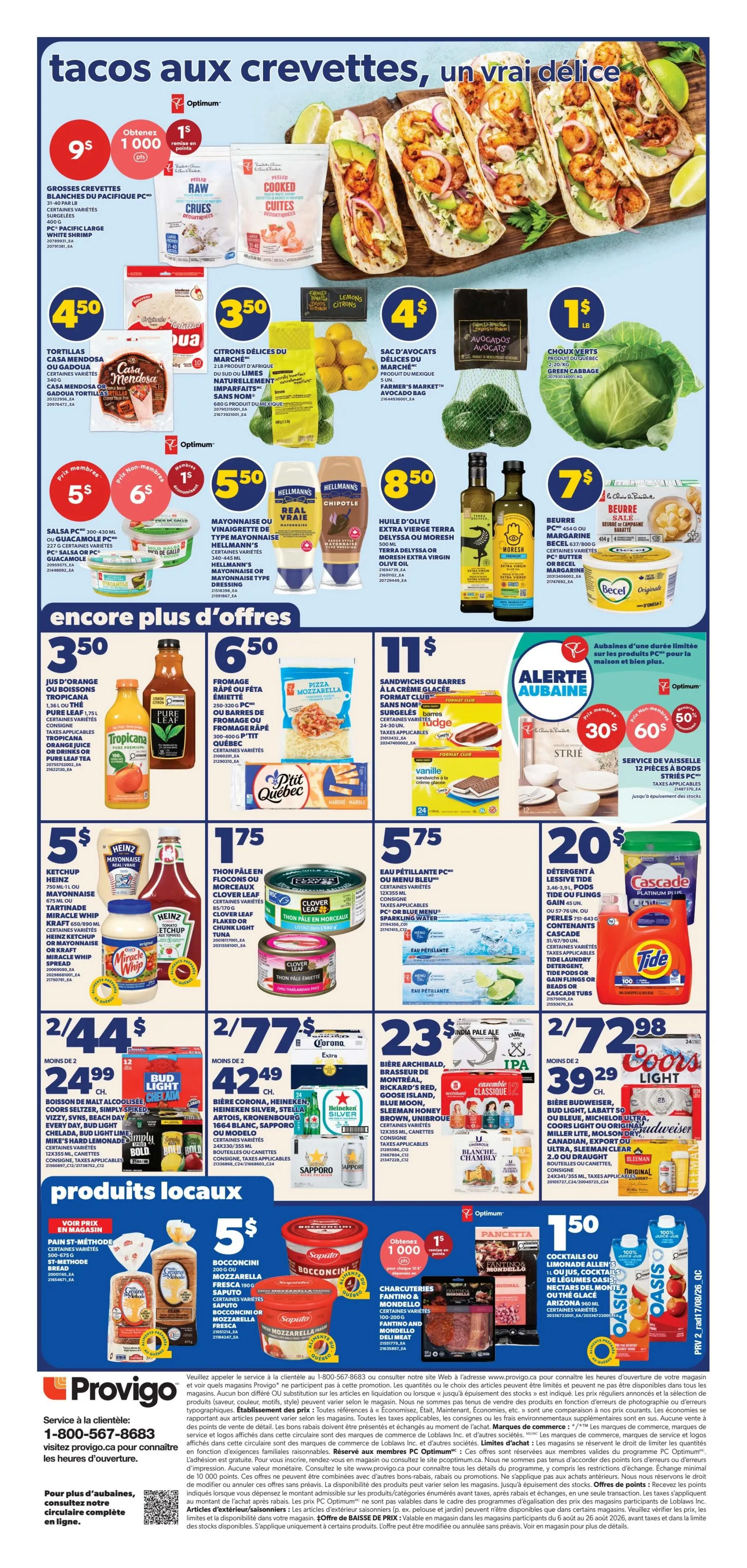 Provigo Flyer August 20 to 26