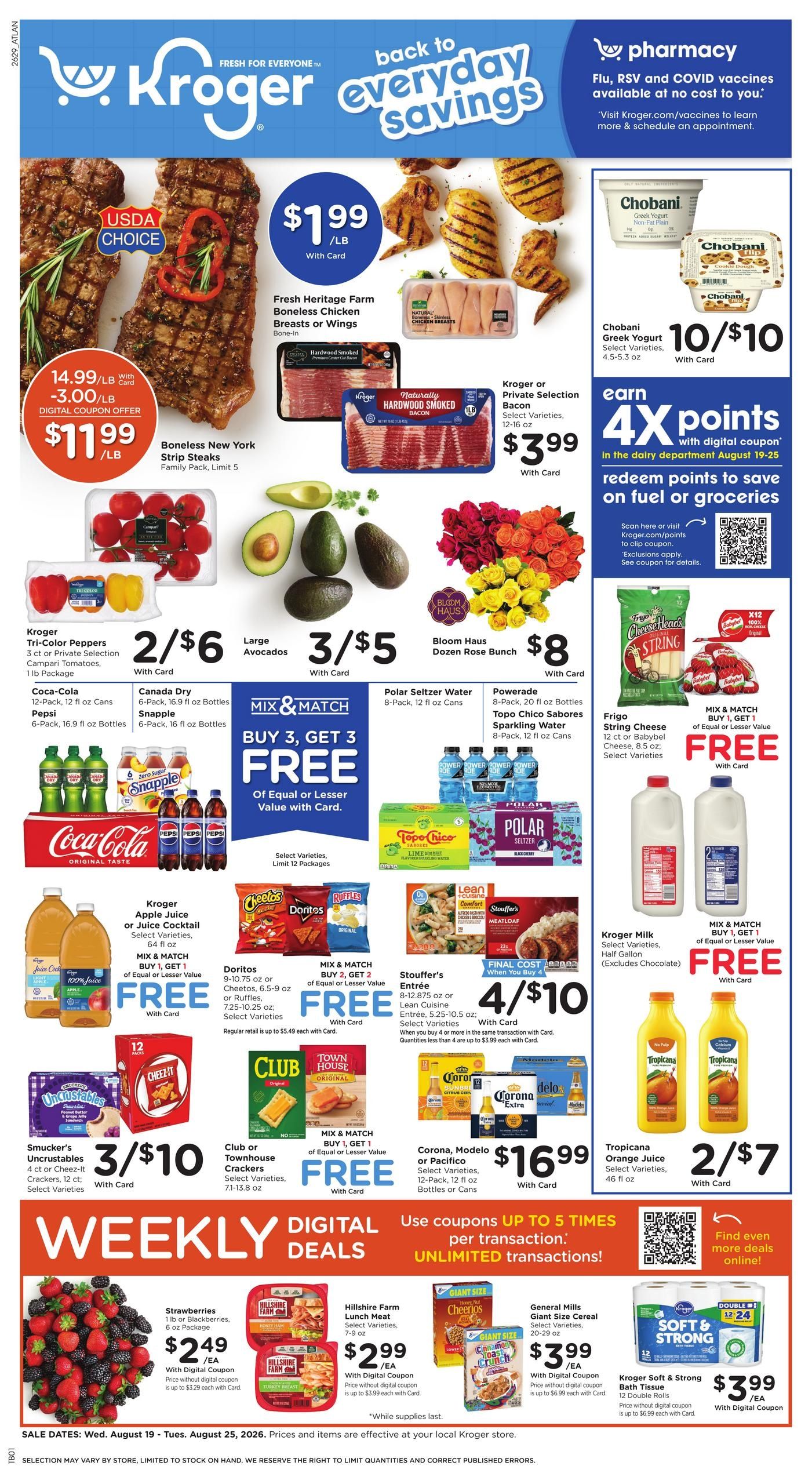 Kroger (Columbus Area, GA) Weekly Ad August 19 - 25, 2026