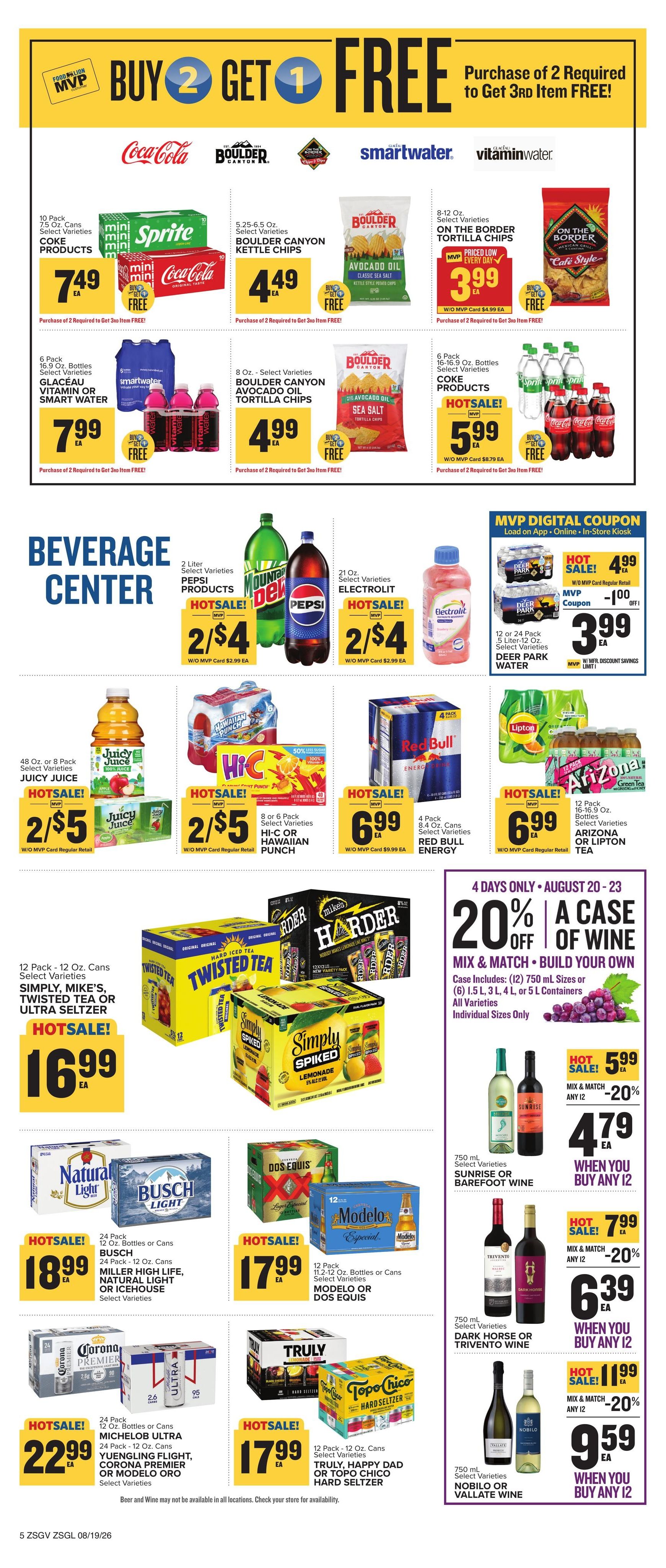 Food Lion (Rock Hill–Edgemoor Area, SC) Weekly Ad August 19 - 25, 2026
