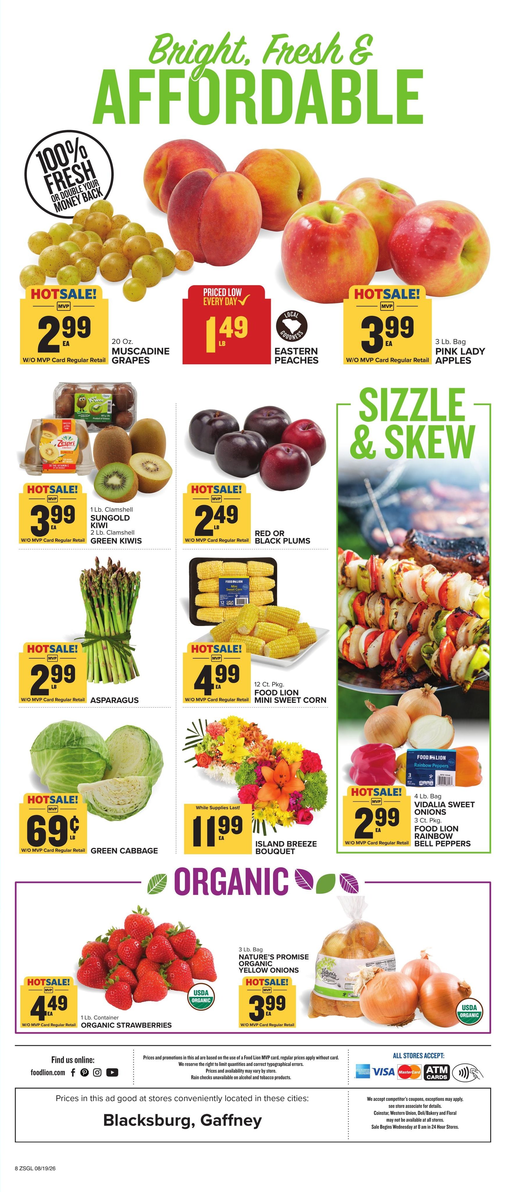 Food Lion (Rock Hill–Edgemoor Area, SC) Weekly Ad August 19 - 25, 2026