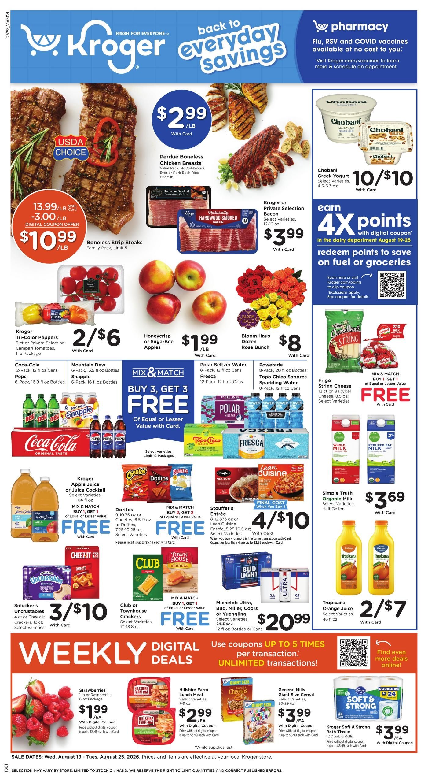 Kroger (Danville–Dry Fork Area, NC–VA) Weekly Ad August 19 - 25, 2026