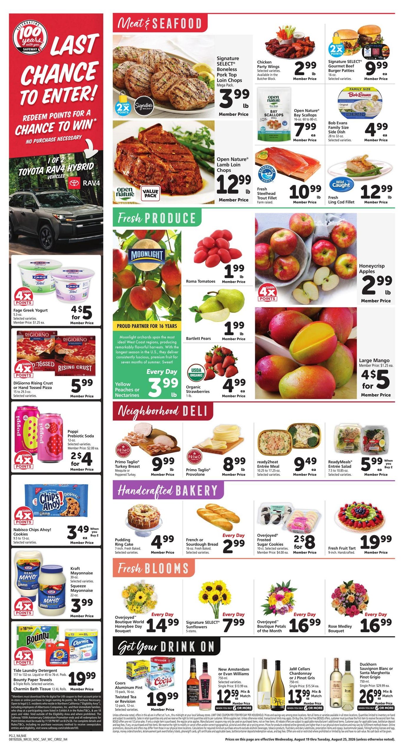 Safeway (Carson City–Reno Area, NV) Weekly Ad August 19 - 25, 2026