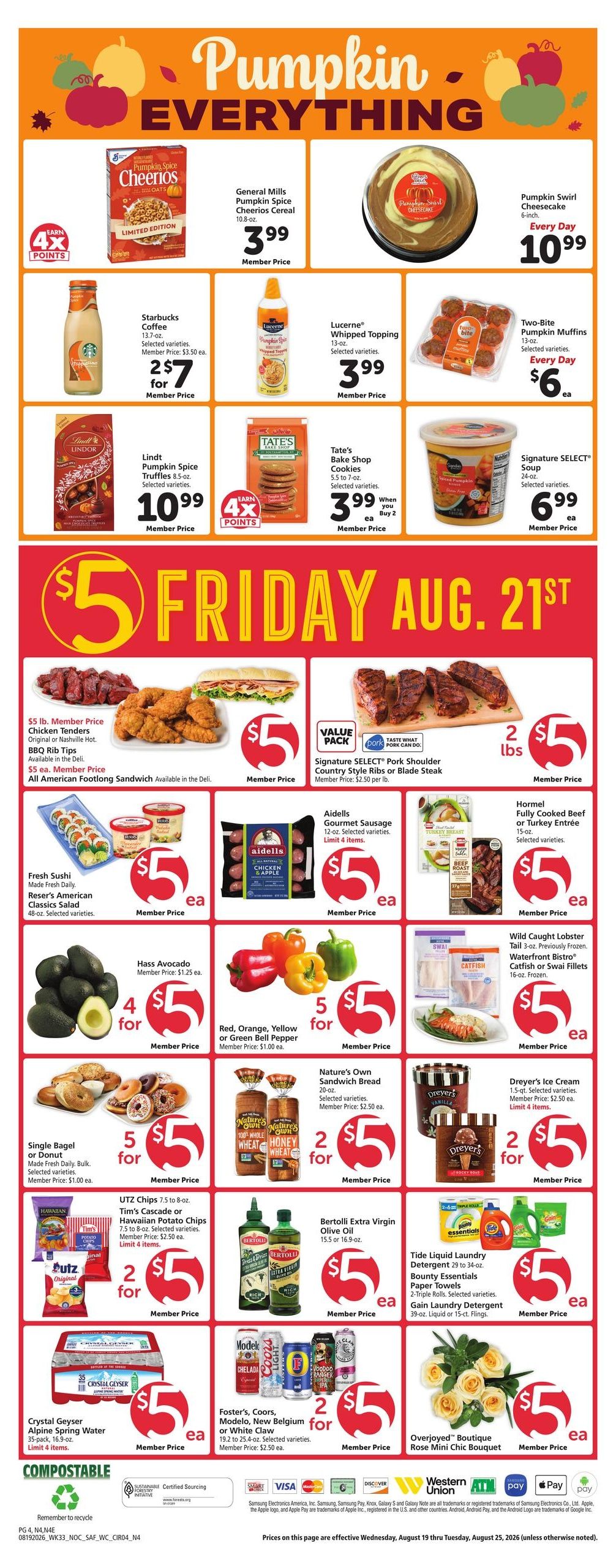 Safeway (Carson City–Reno Area, NV) Weekly Ad August 19 - 25, 2026