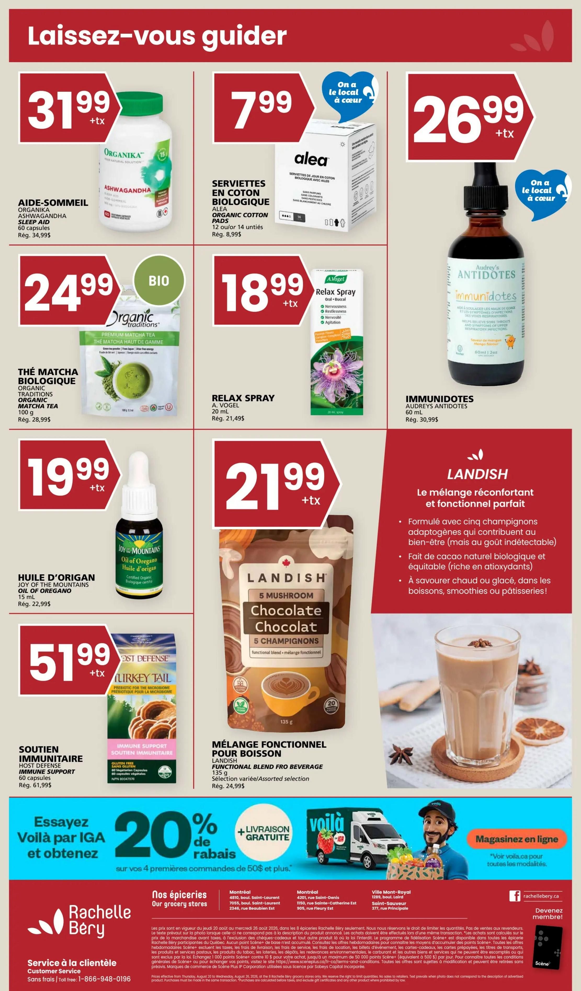 Rachelle Bery Grocery Flyer August 20 to 26