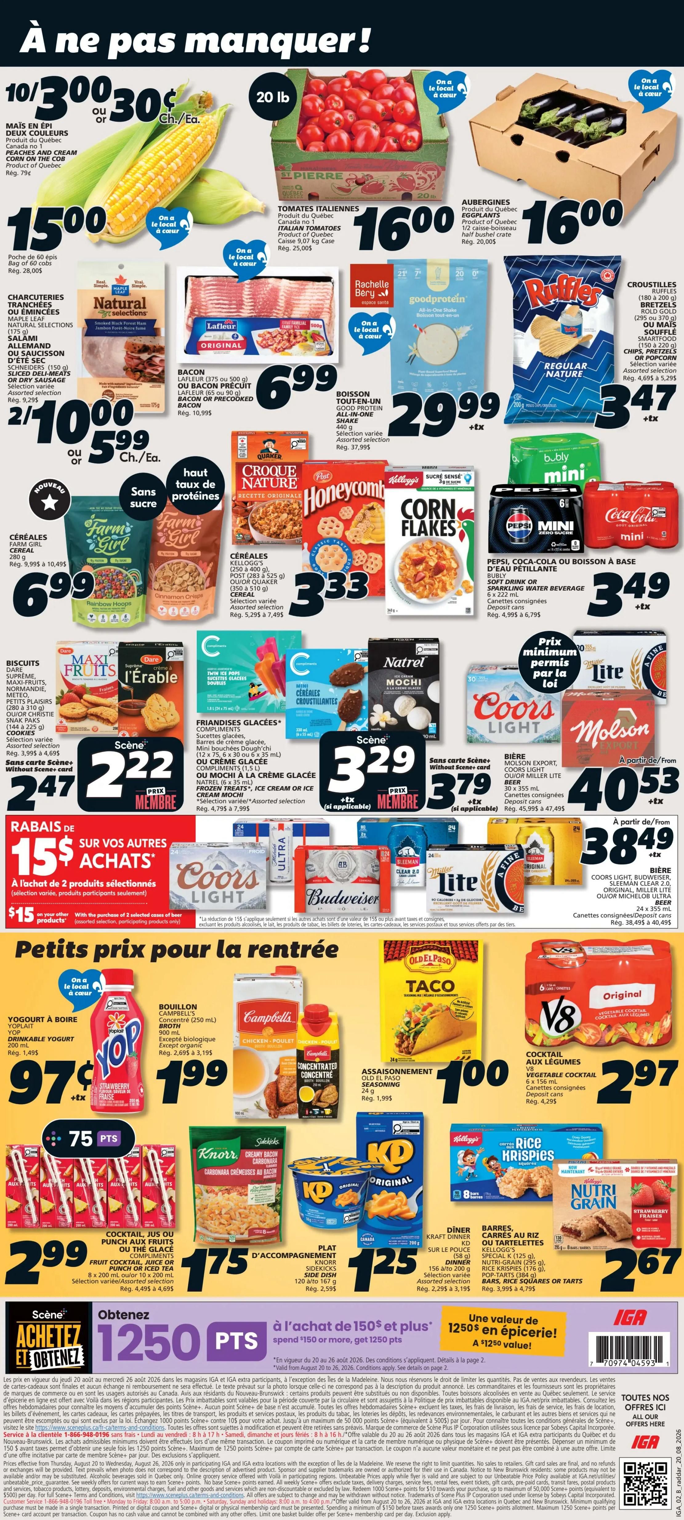 IGA (QC) Flyer August 20 to 26