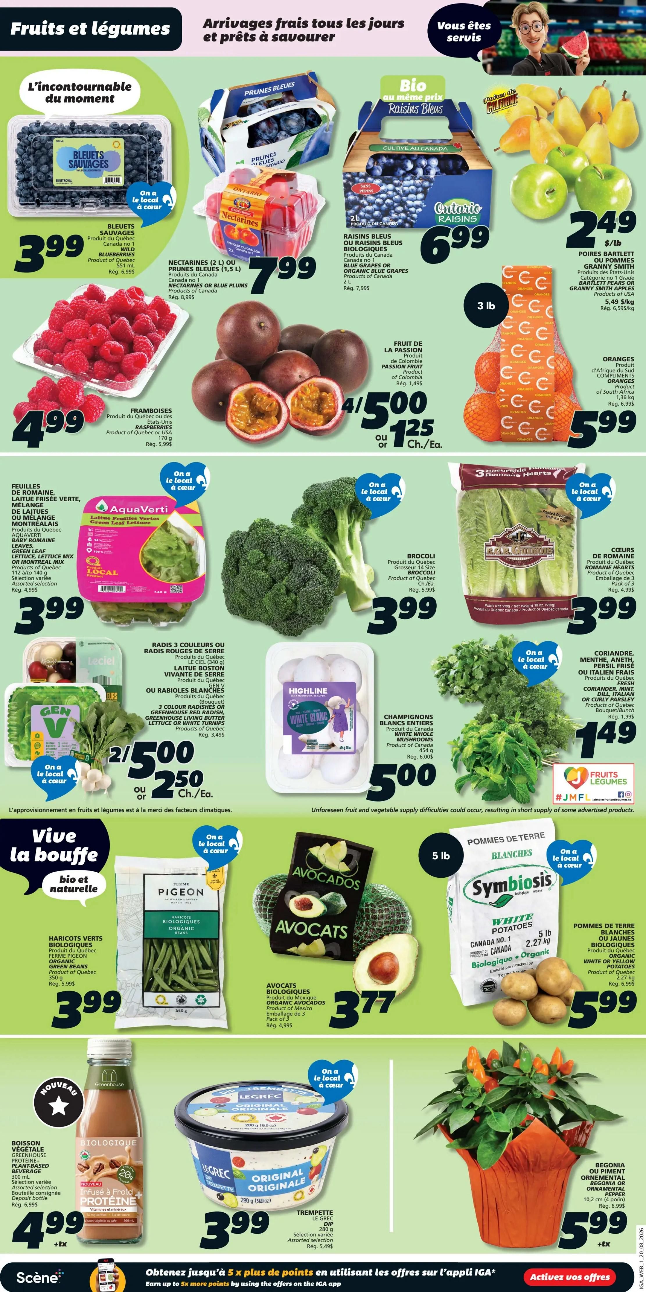 IGA (QC) Flyer August 20 to 26
