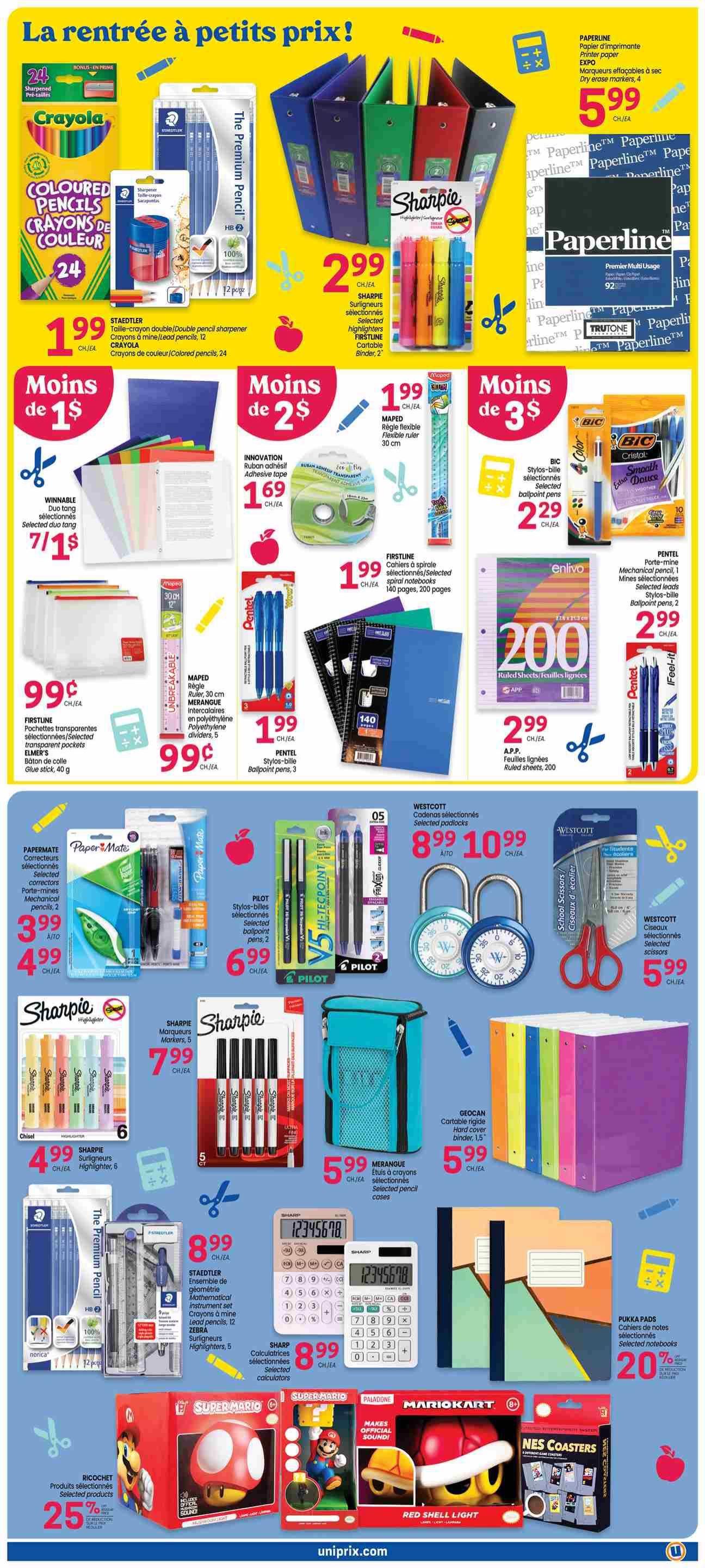 Uniprix Flyer August 20 to 26