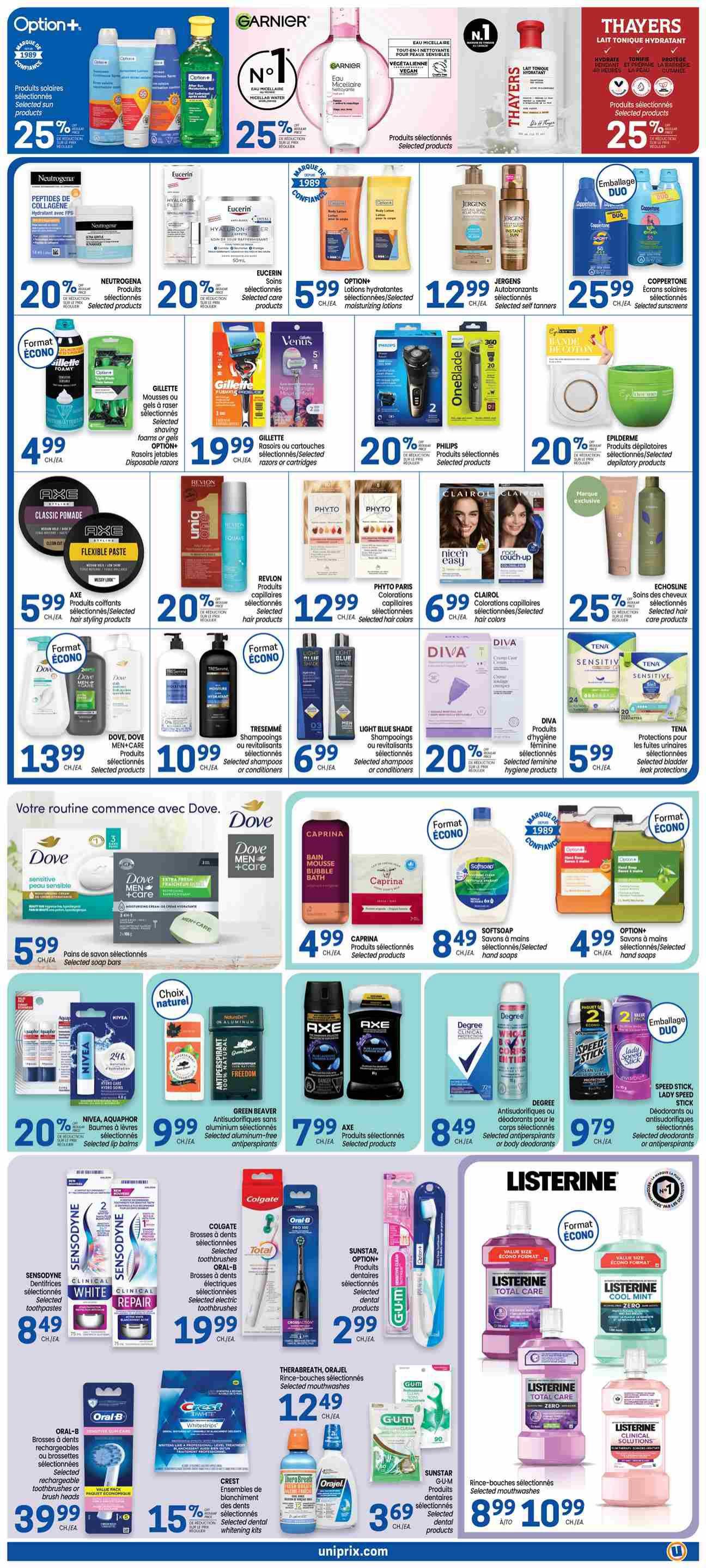Uniprix Flyer August 20 to 26