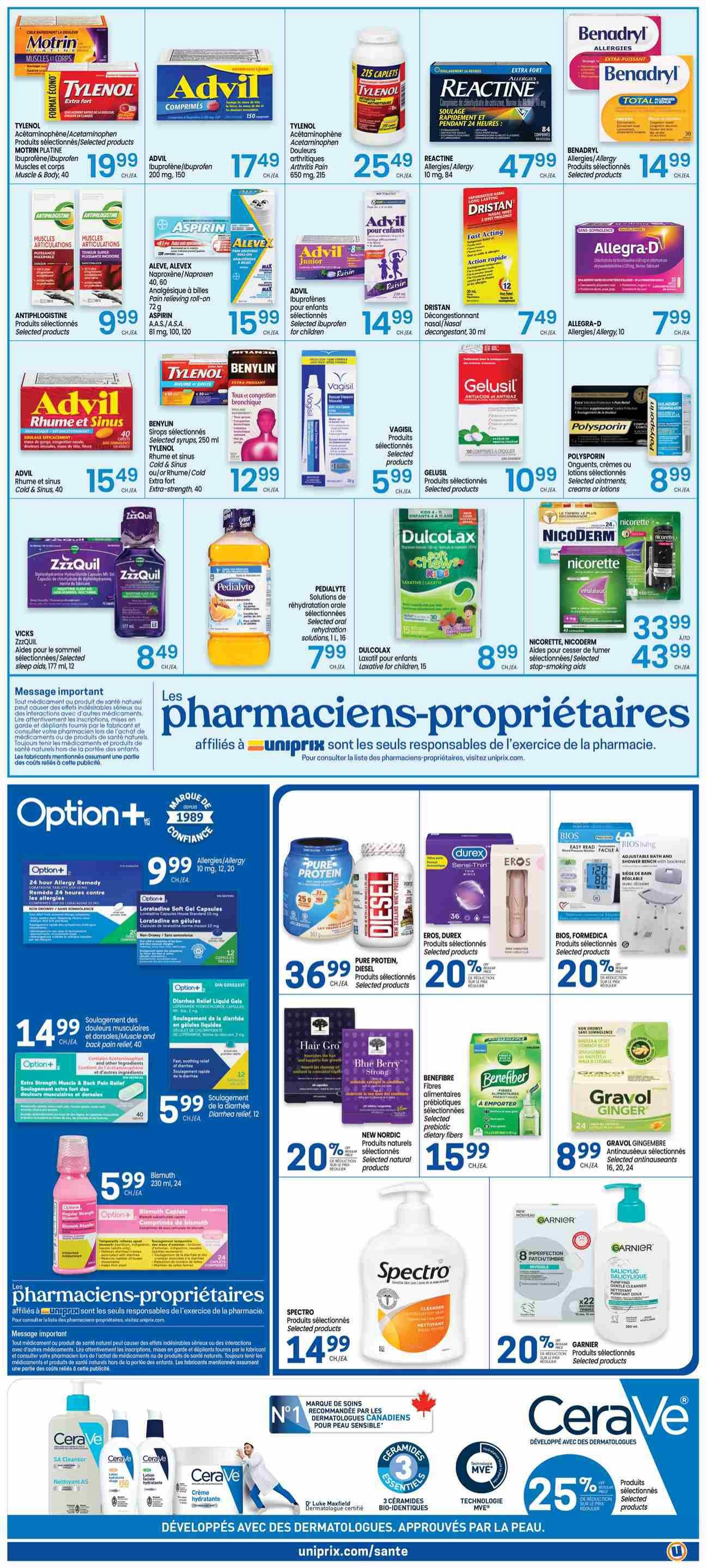 Uniprix Flyer August 20 to 26