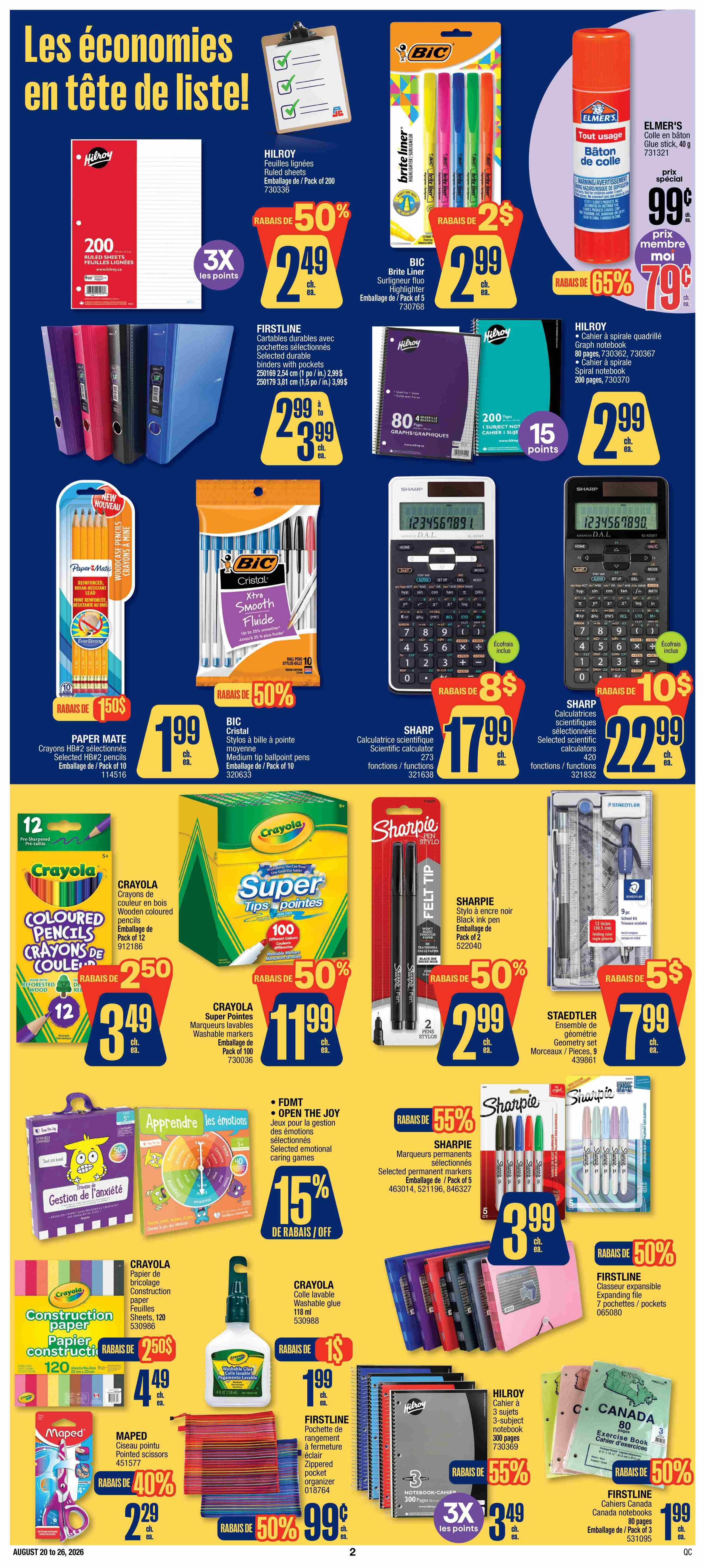 Jean Coutu Flyer August 20 to 26