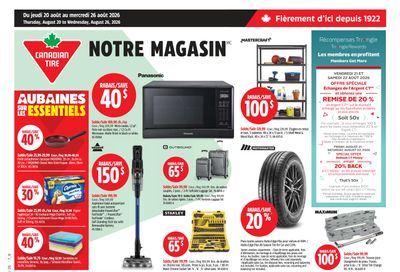 Canadian Tire (QC) Flyer August 20 to 26