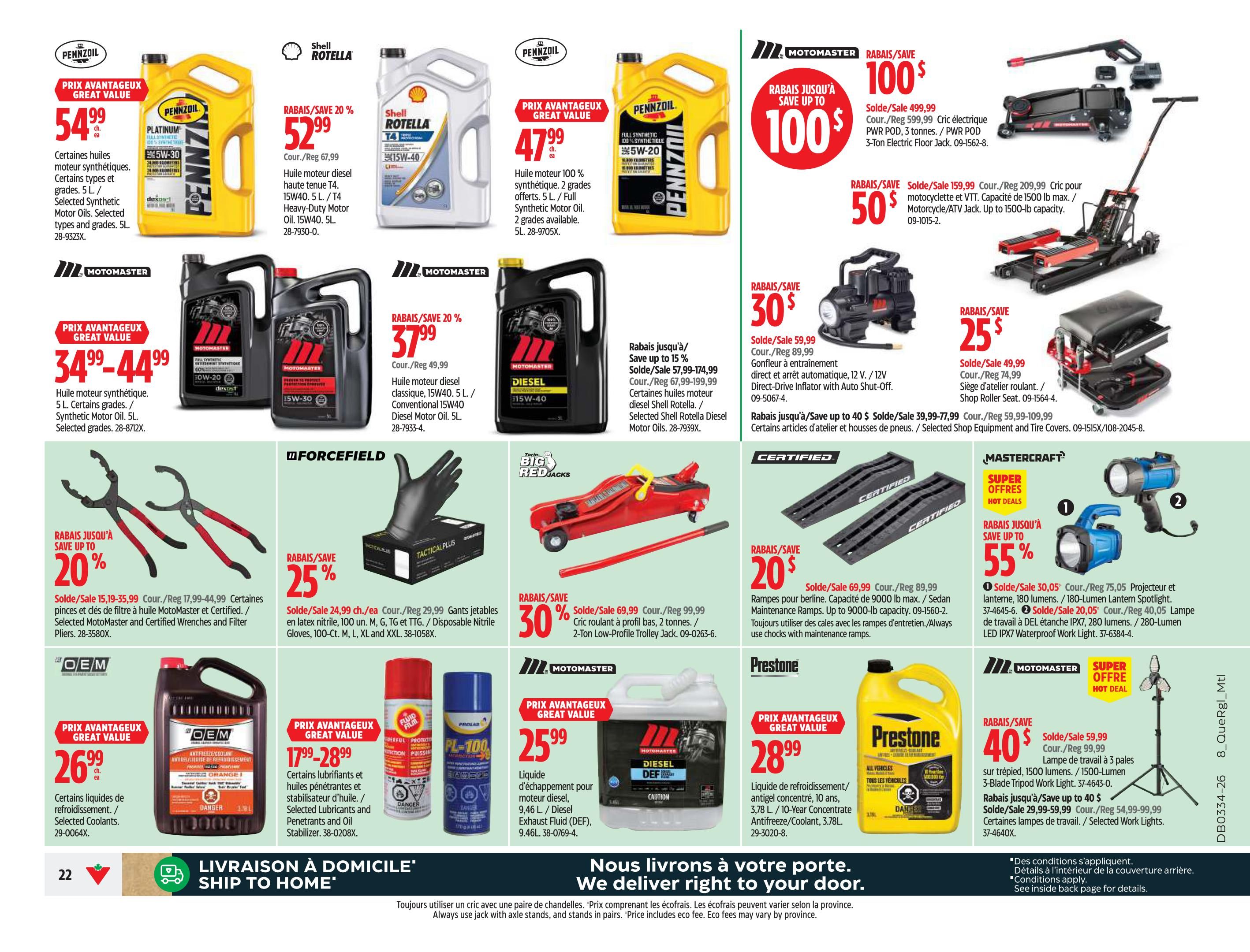 Canadian Tire (QC) Flyer August 20 to 26