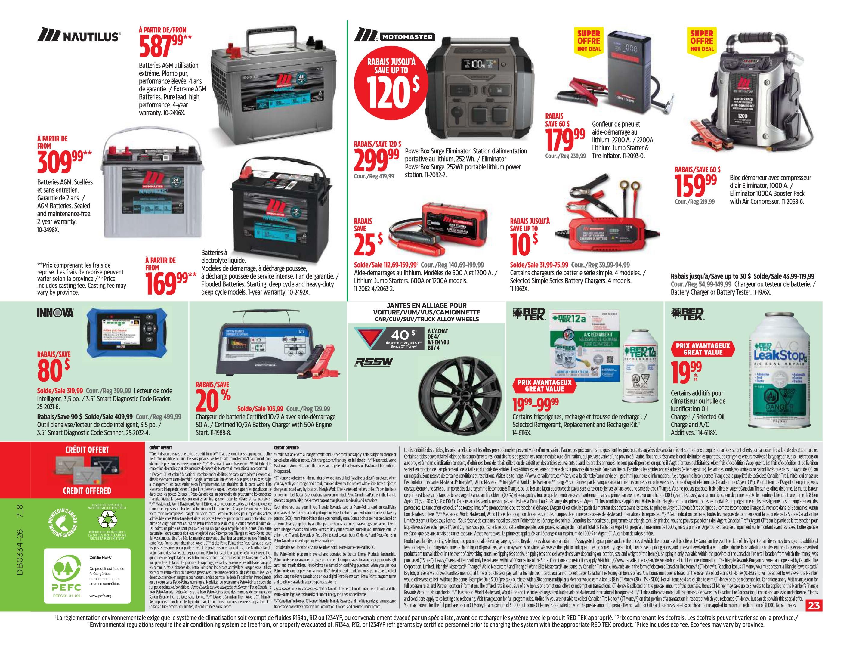 Canadian Tire (QC) Flyer August 20 to 26
