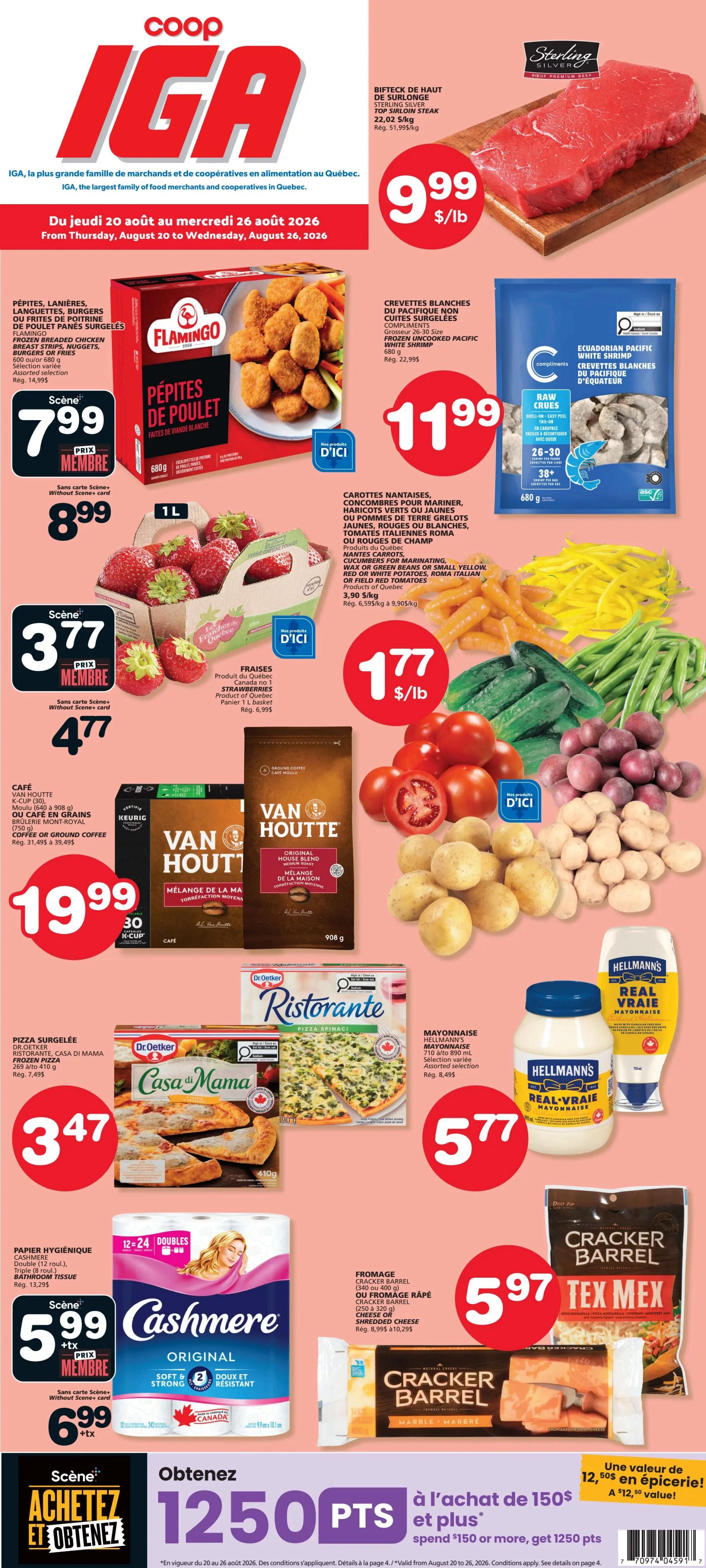 Coop IGA (QC) Flyer August 20 to 26
