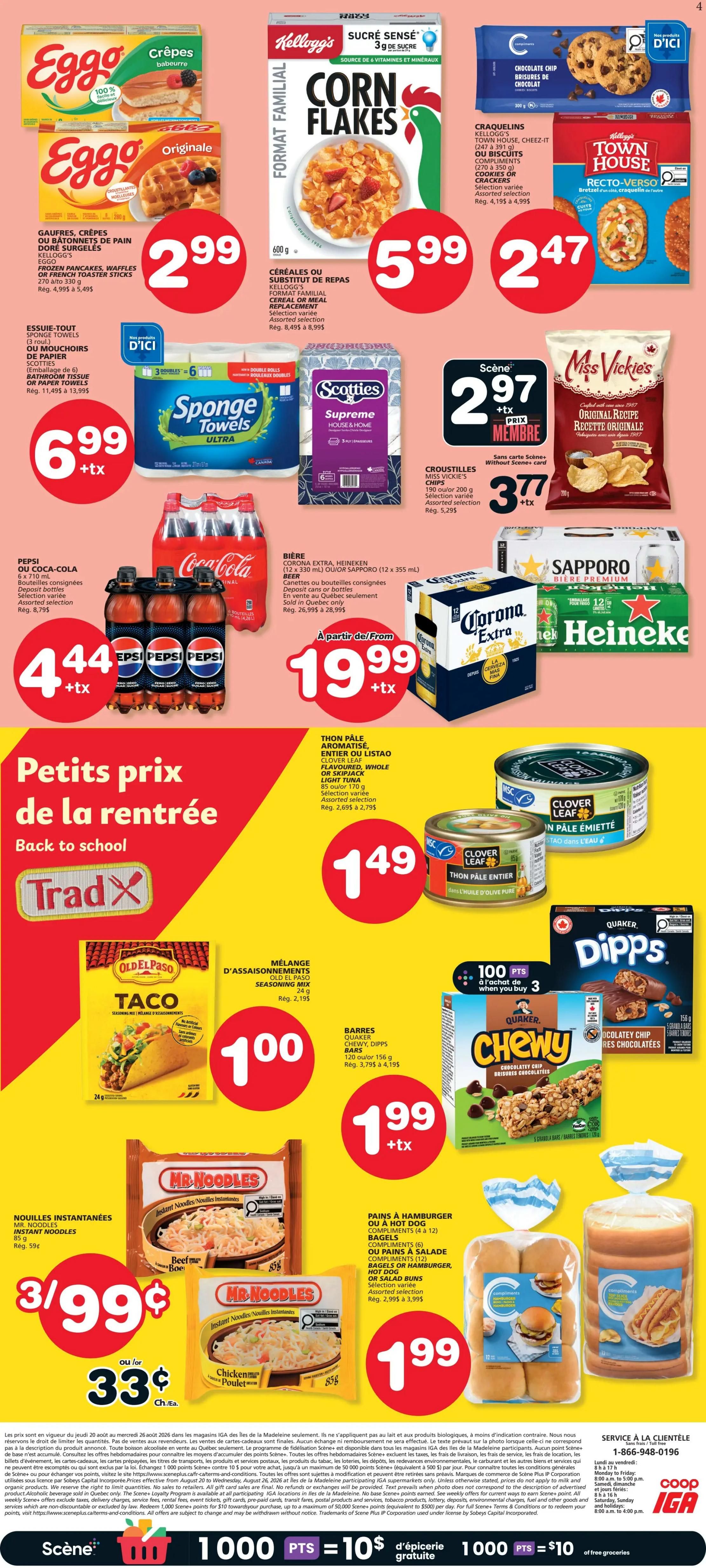 Coop IGA (QC) Flyer August 20 to 26