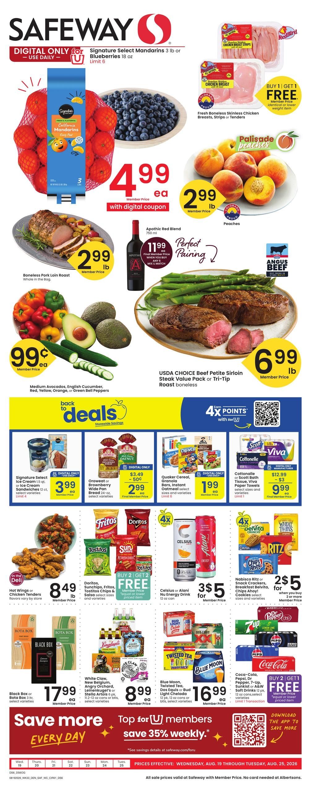 Safeway (NE) Weekly Ad August 19 - 25, 2026
