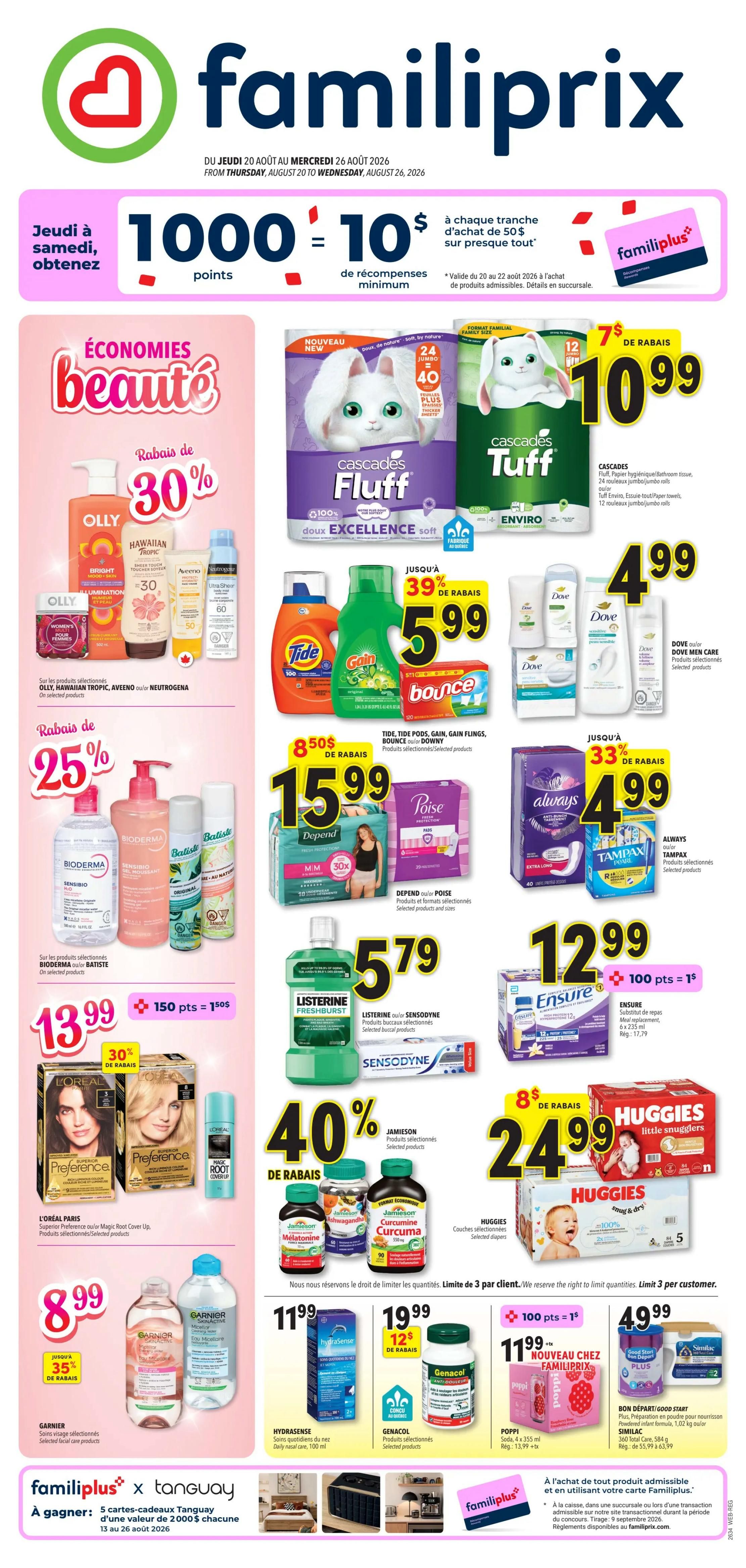 Familiprix Flyer August 20 to 26