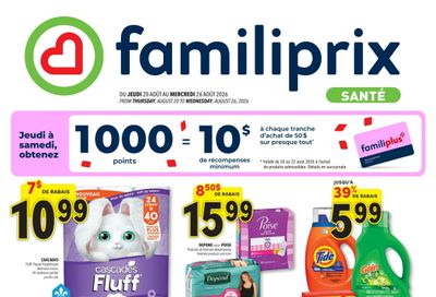 Familiprix Sante Flyer August 20 to 26
