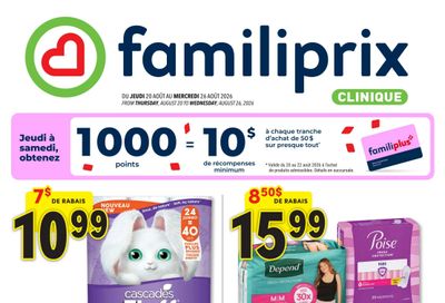 Familiprix Clinique Flyer August 20 to 26