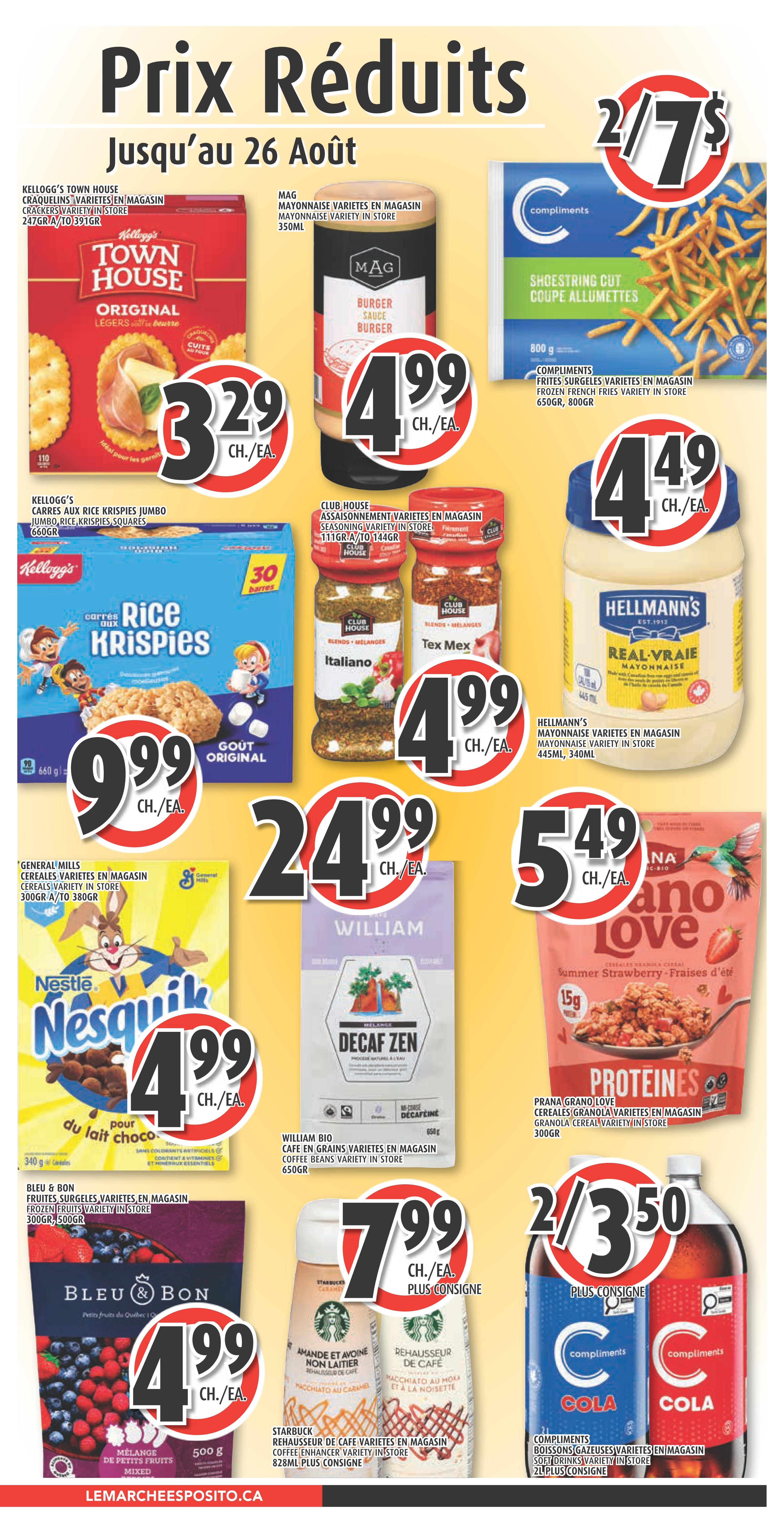 Esposito Flyer August 20 to 26