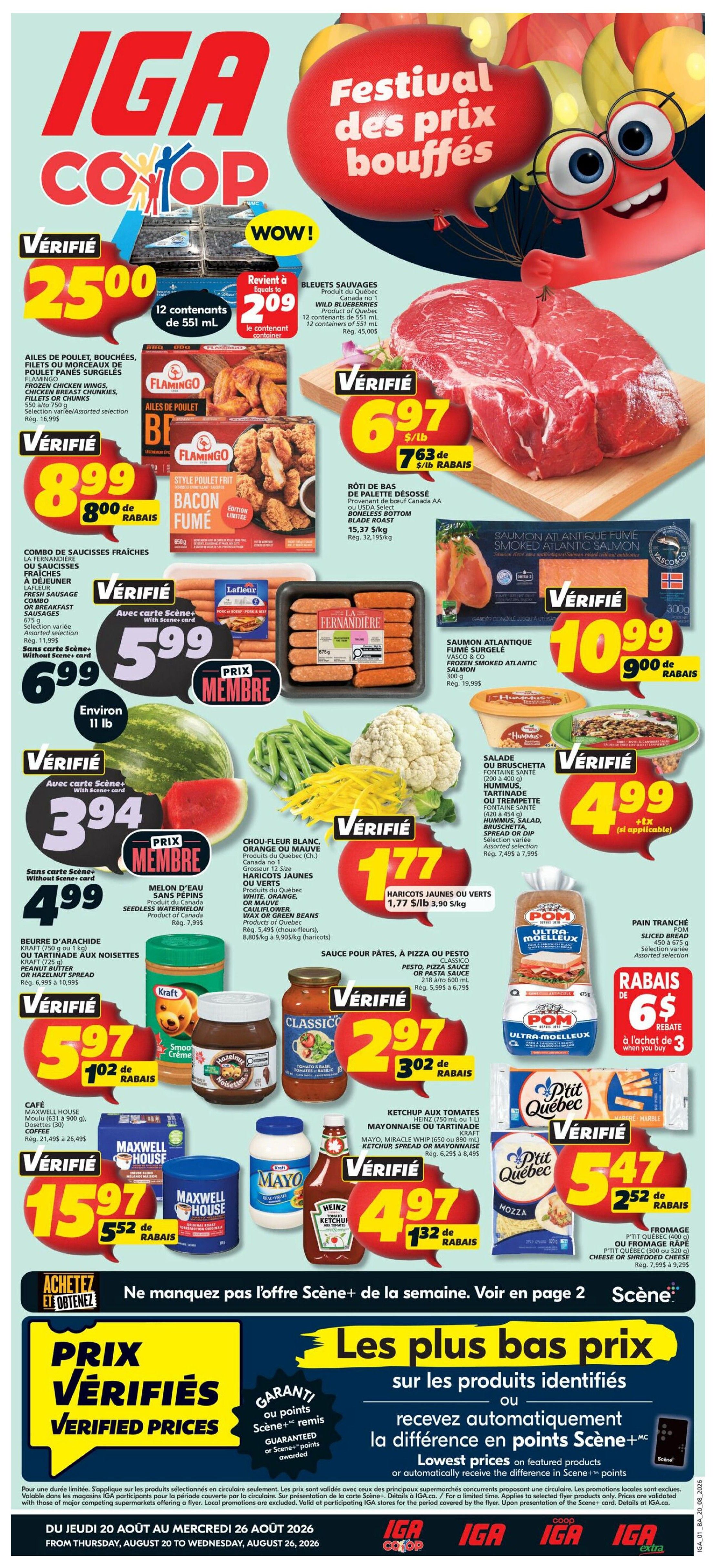 IGA (NB) Flyer August 20 to 26